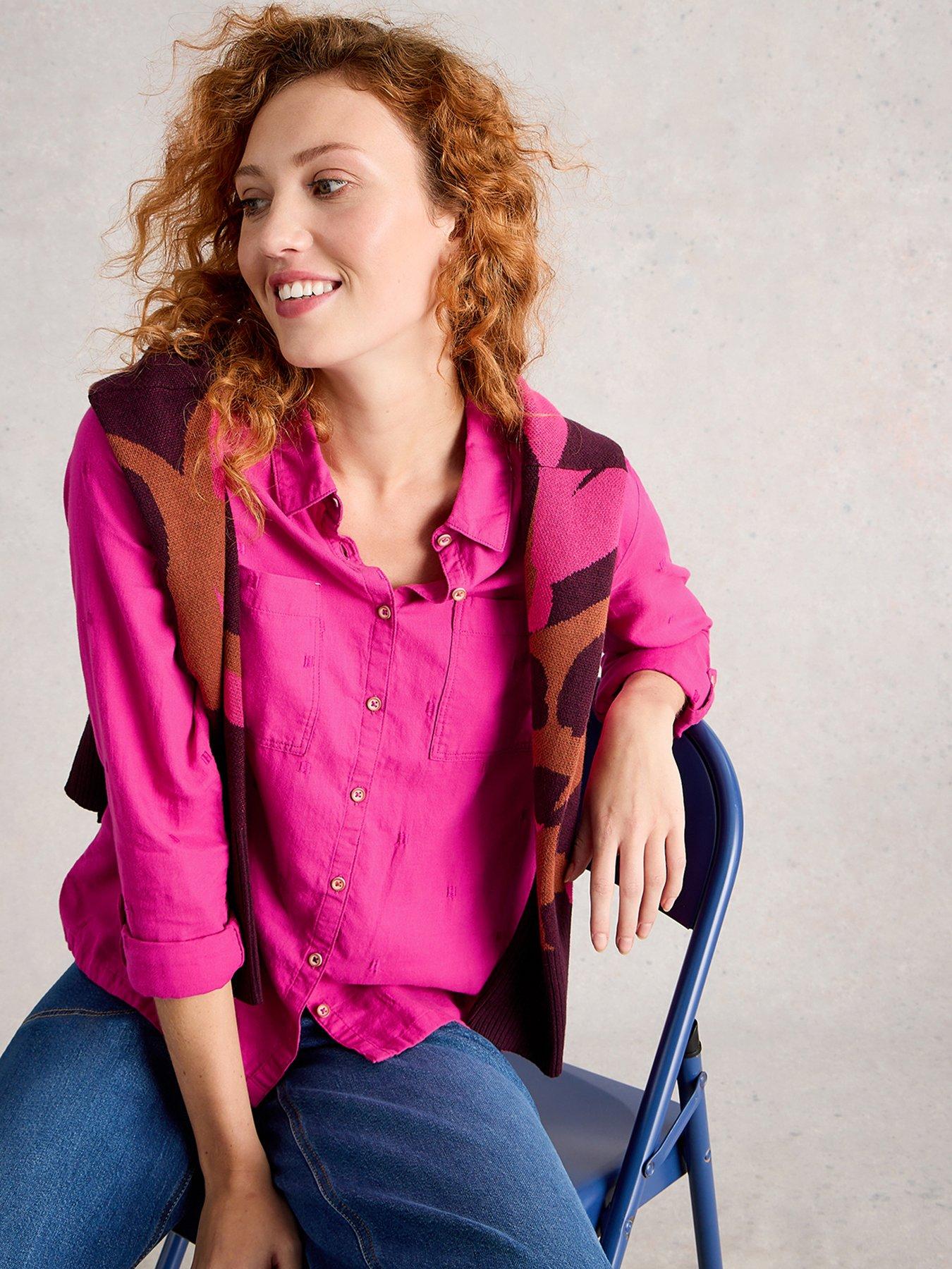 undefined Sophie Cotton Shirt - Pink