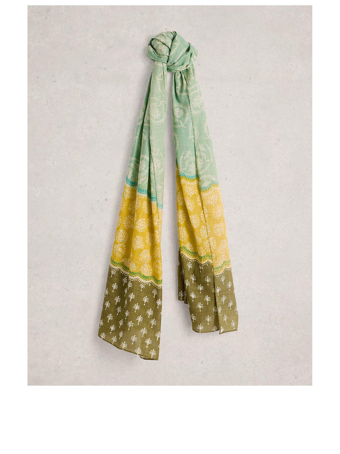 undefined Callie Printed Scarf - Green