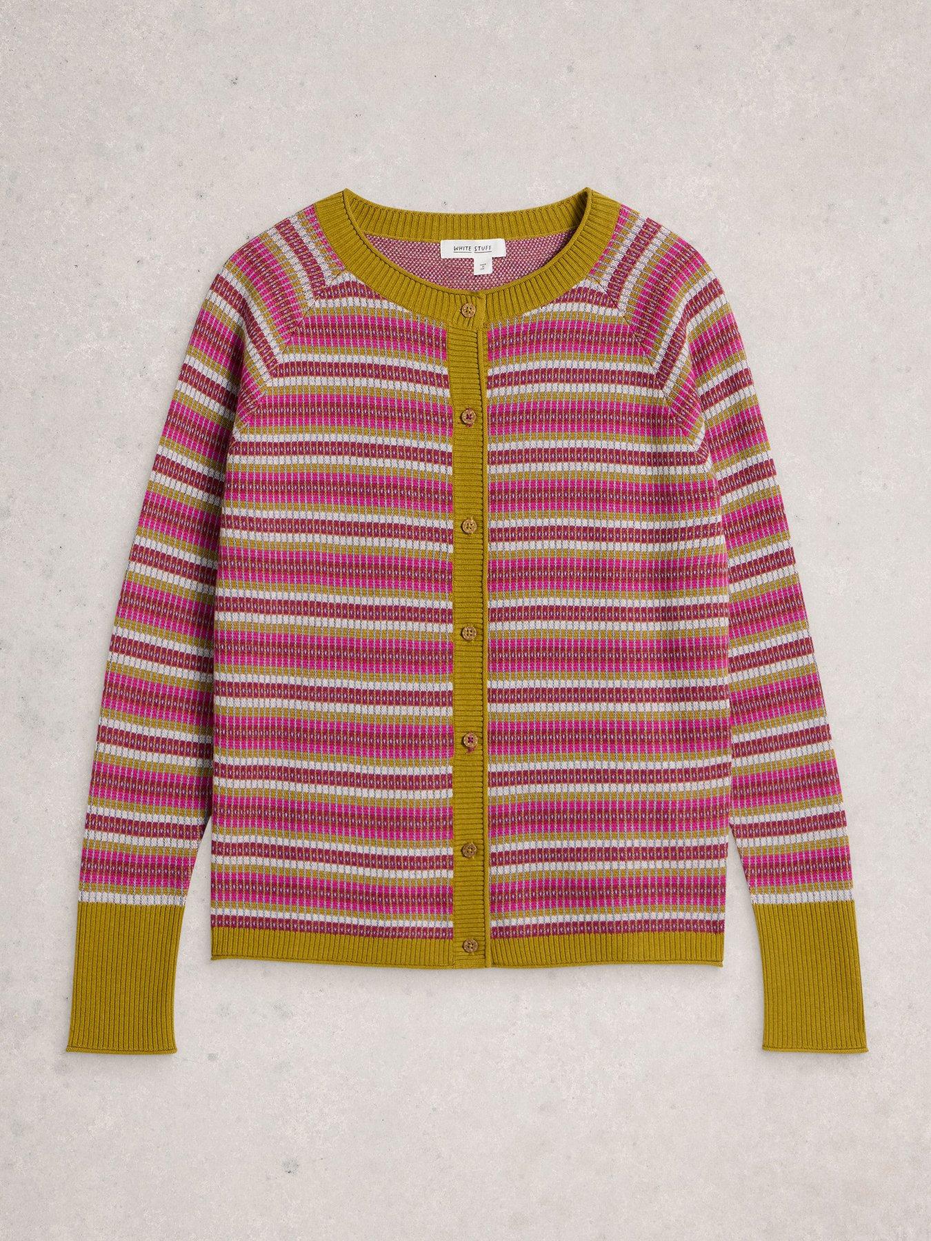 Image 5 of 6 of White Stuff Lulu Pattern Cardi - Pink