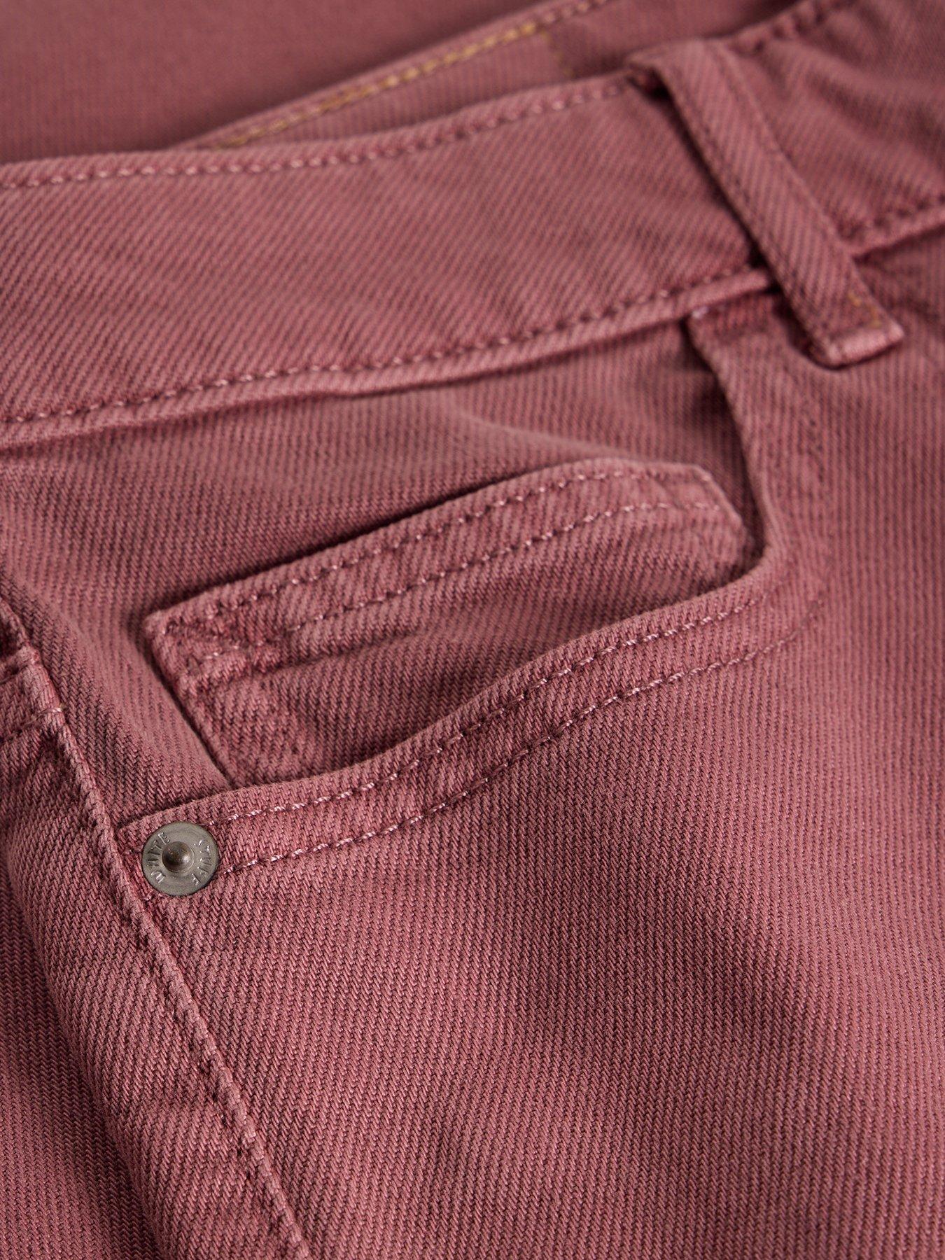 Image 6 of 6 of White Stuff Tia Wide Leg Crop Jean - Pink