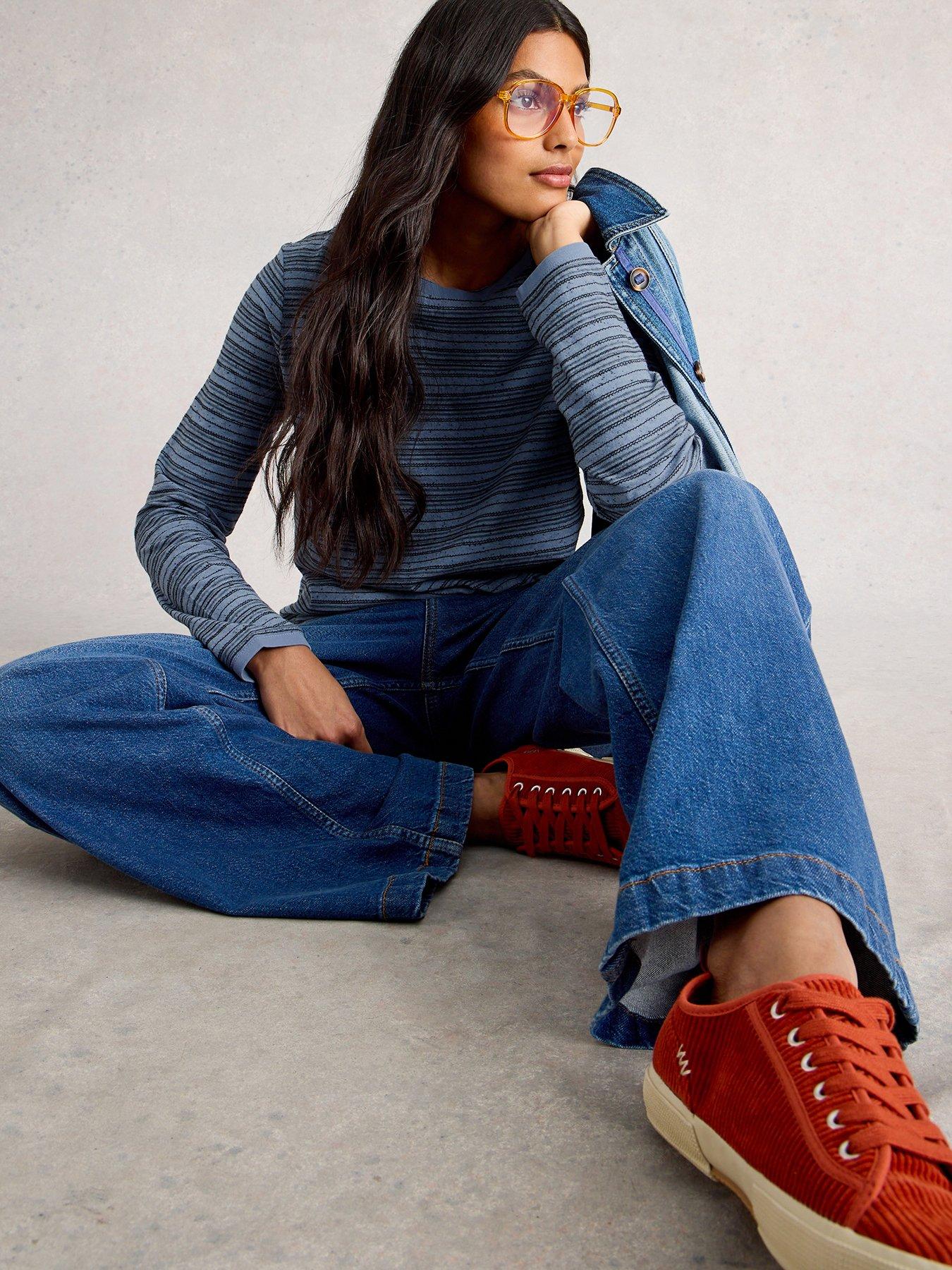 undefined Clara Stitch Tee - Blue