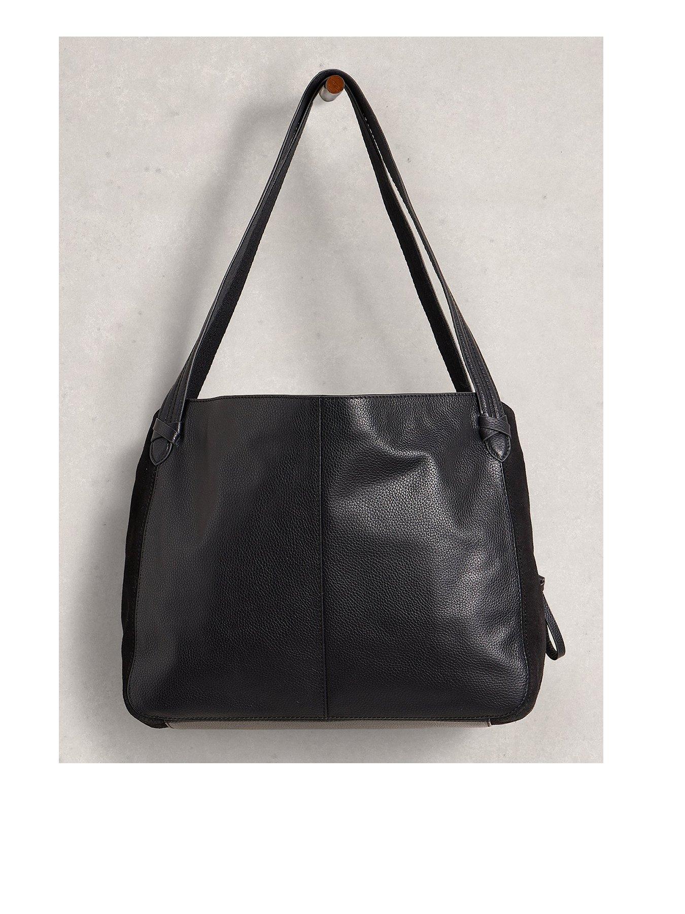 undefined Hettie Leather Tote - Black