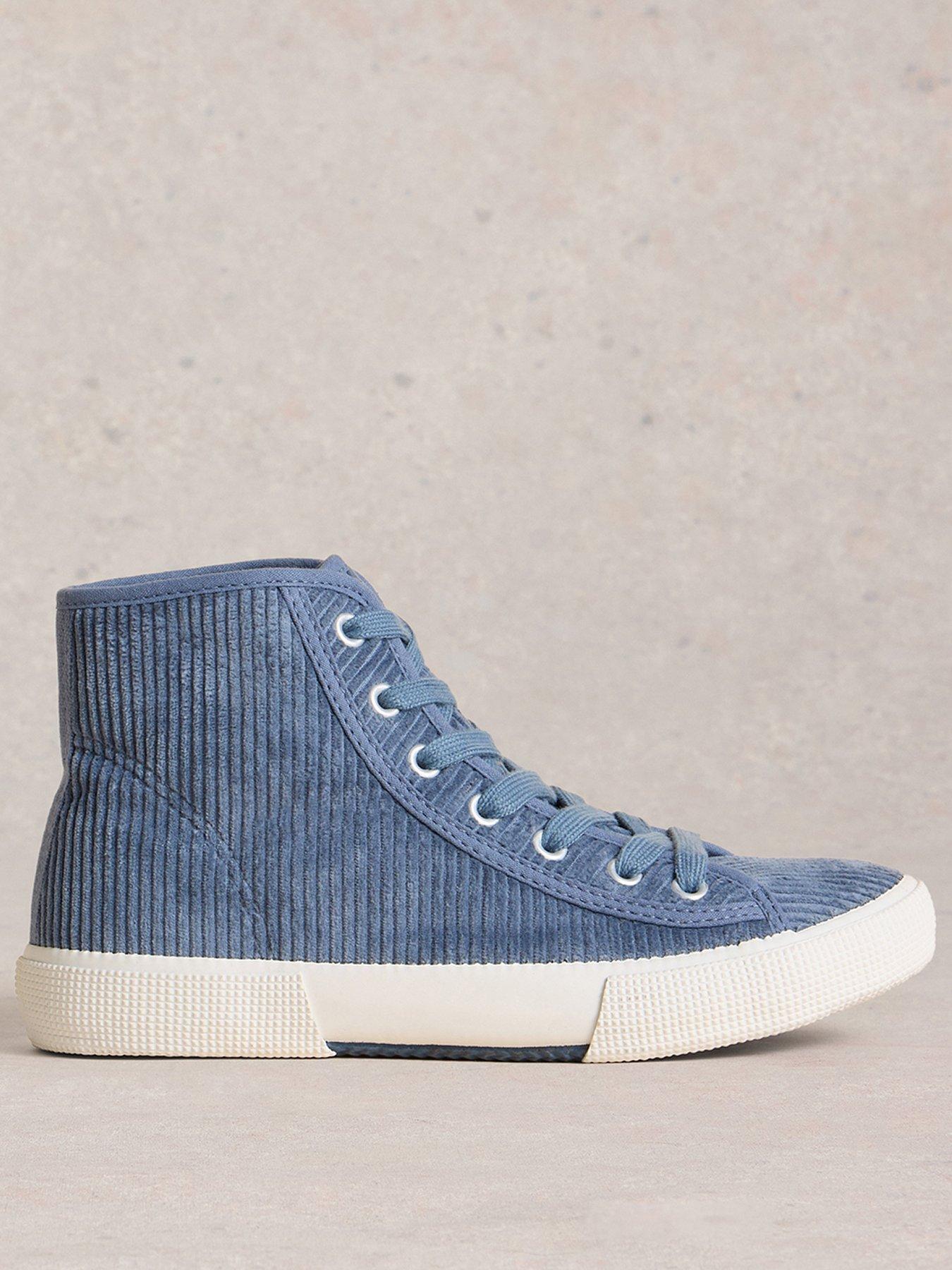 undefined Pippa Cord Hi-top Trainer - Blue