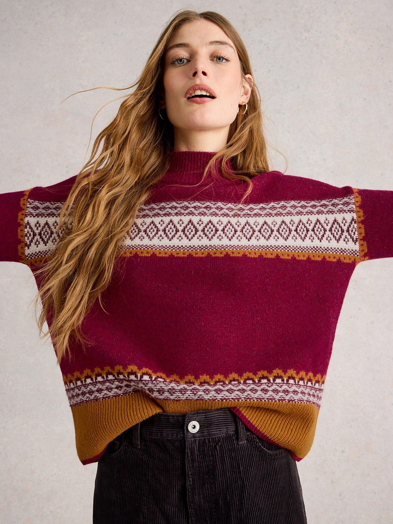 undefined Millie Fairisle Jumper - Pink