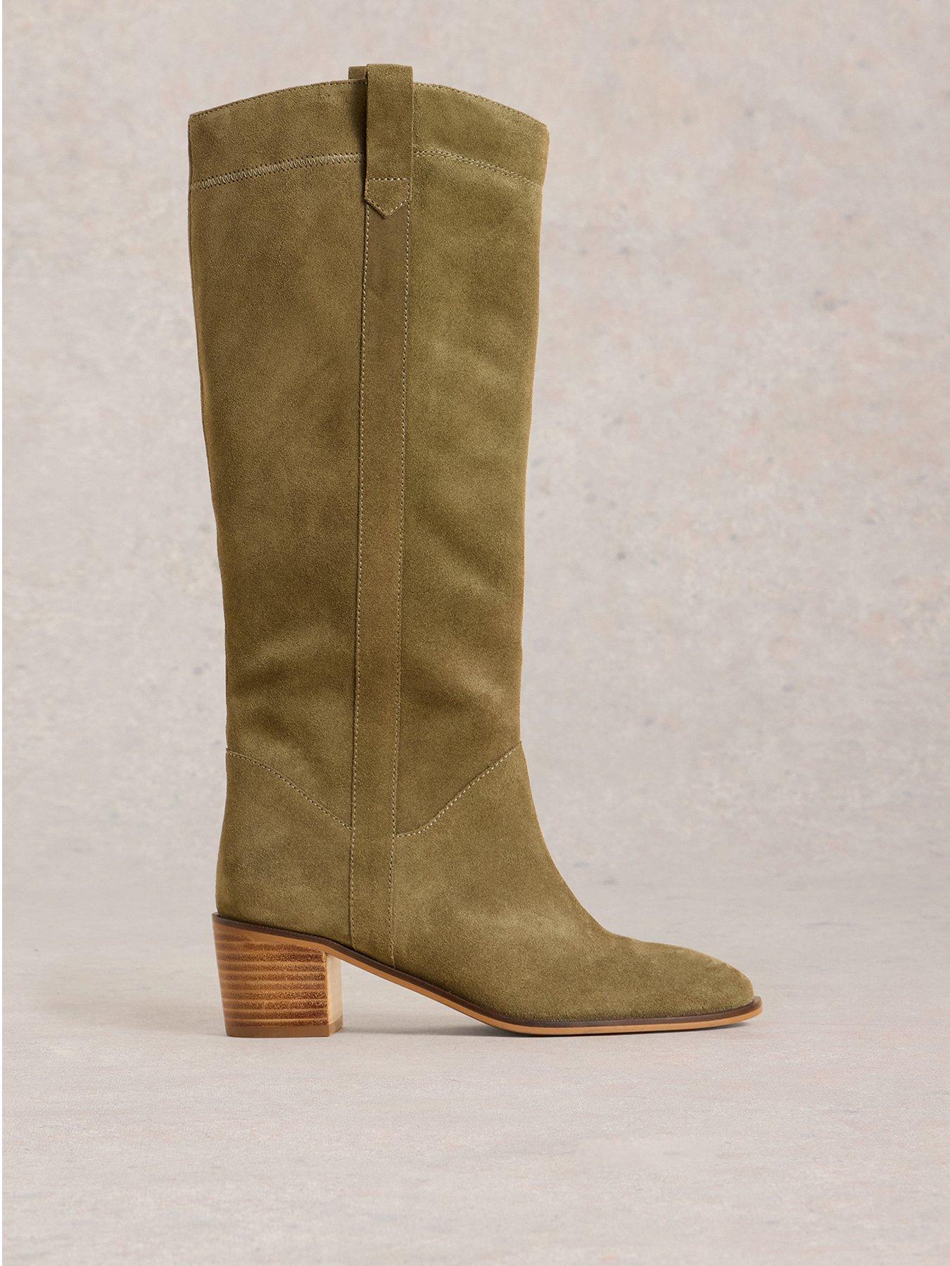 undefined Izzy Suede Knee High Boot - Green