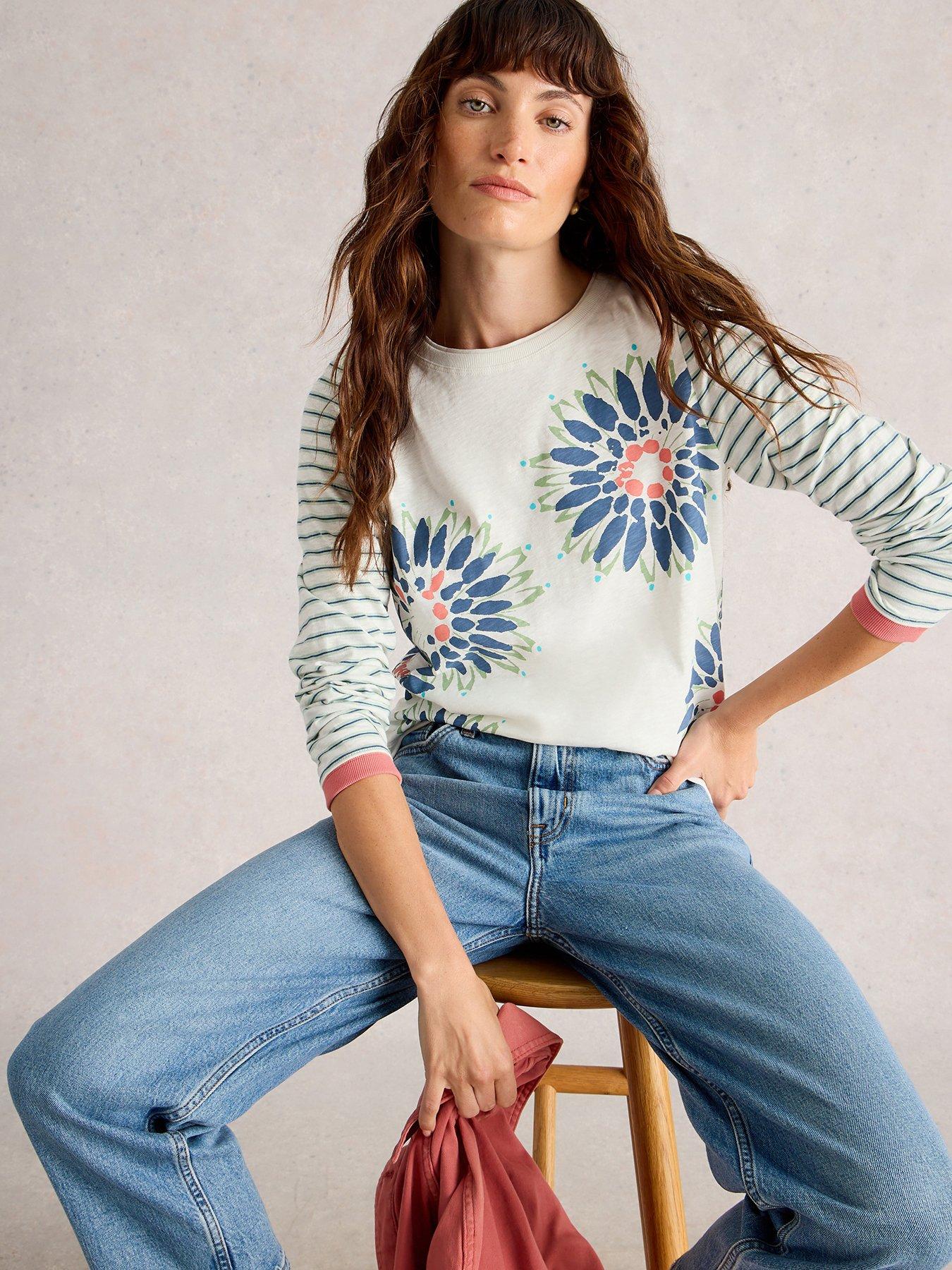 undefined Clara Long Sleeve T-Shirt - White