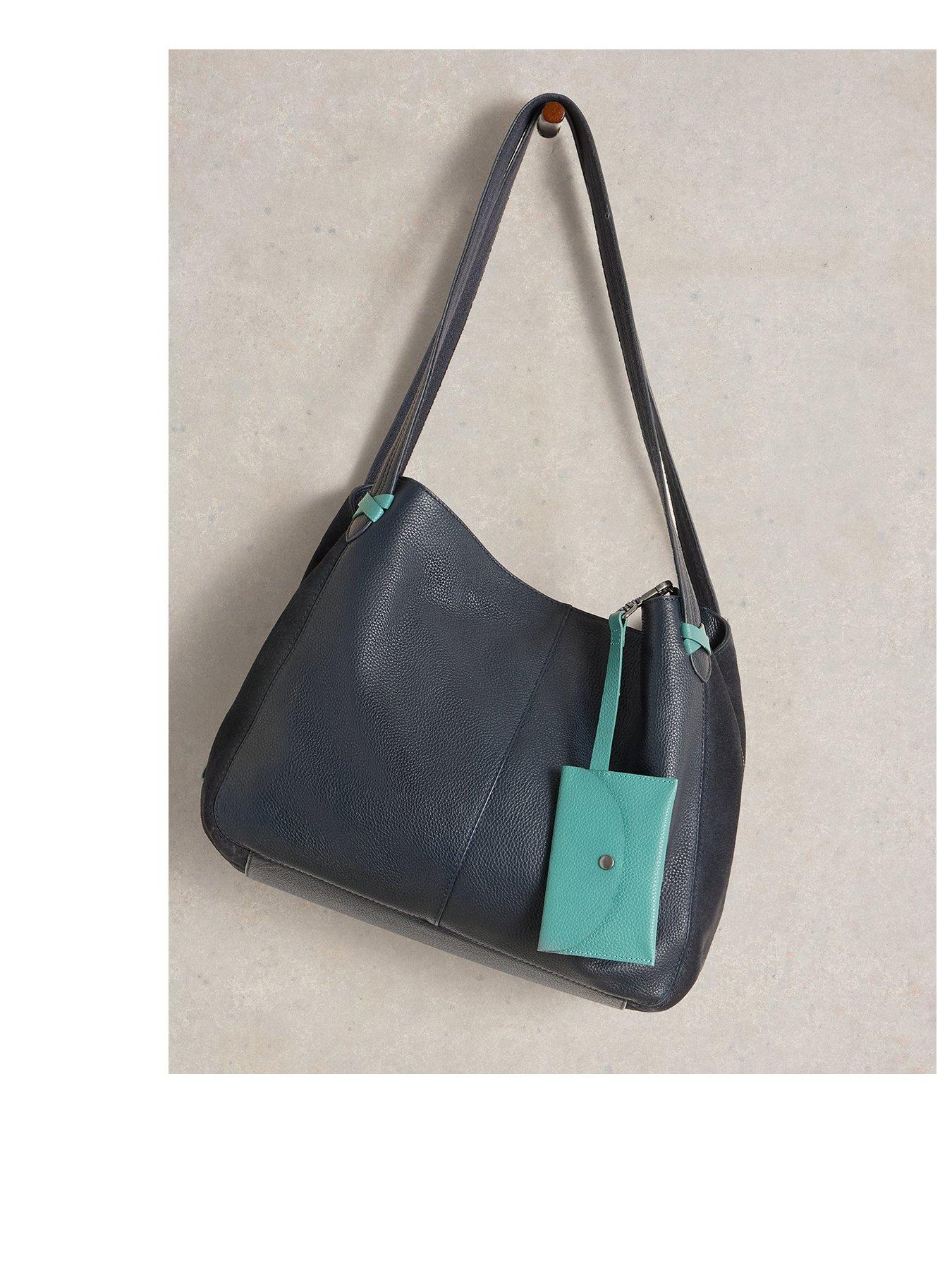 undefined Hettie Leather Tote - Navy