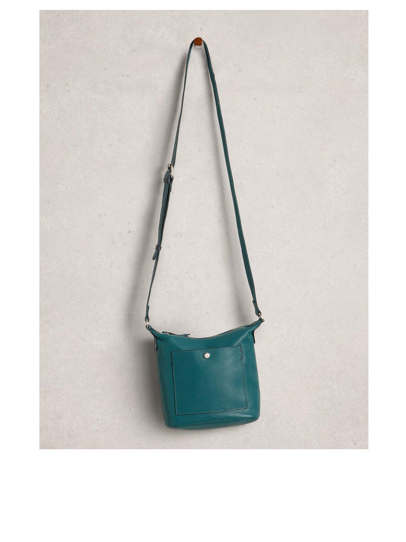 undefined Mini Fern Leather Crossbody - Blue