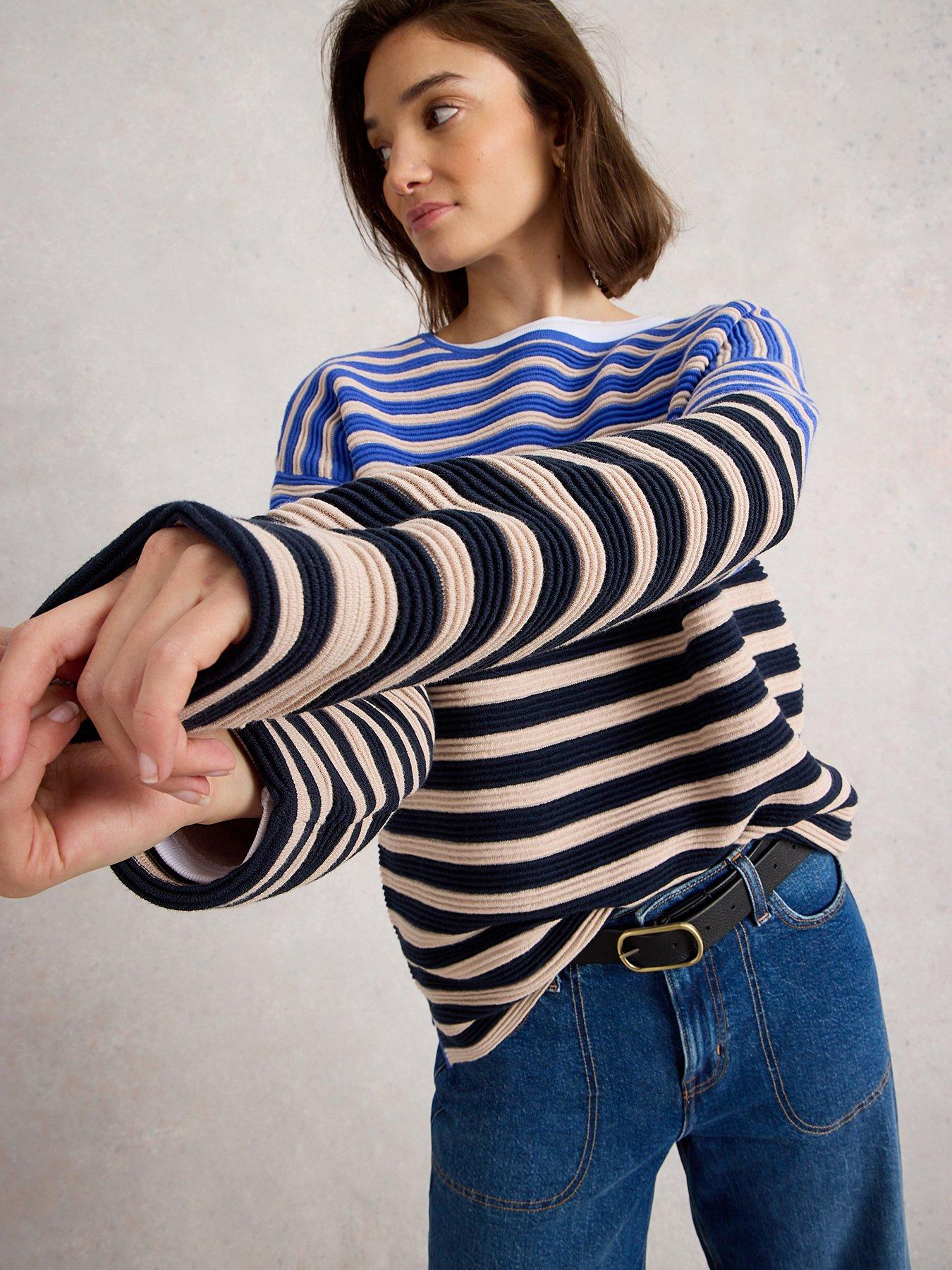 undefined Jana Stripe Jumper - Blue