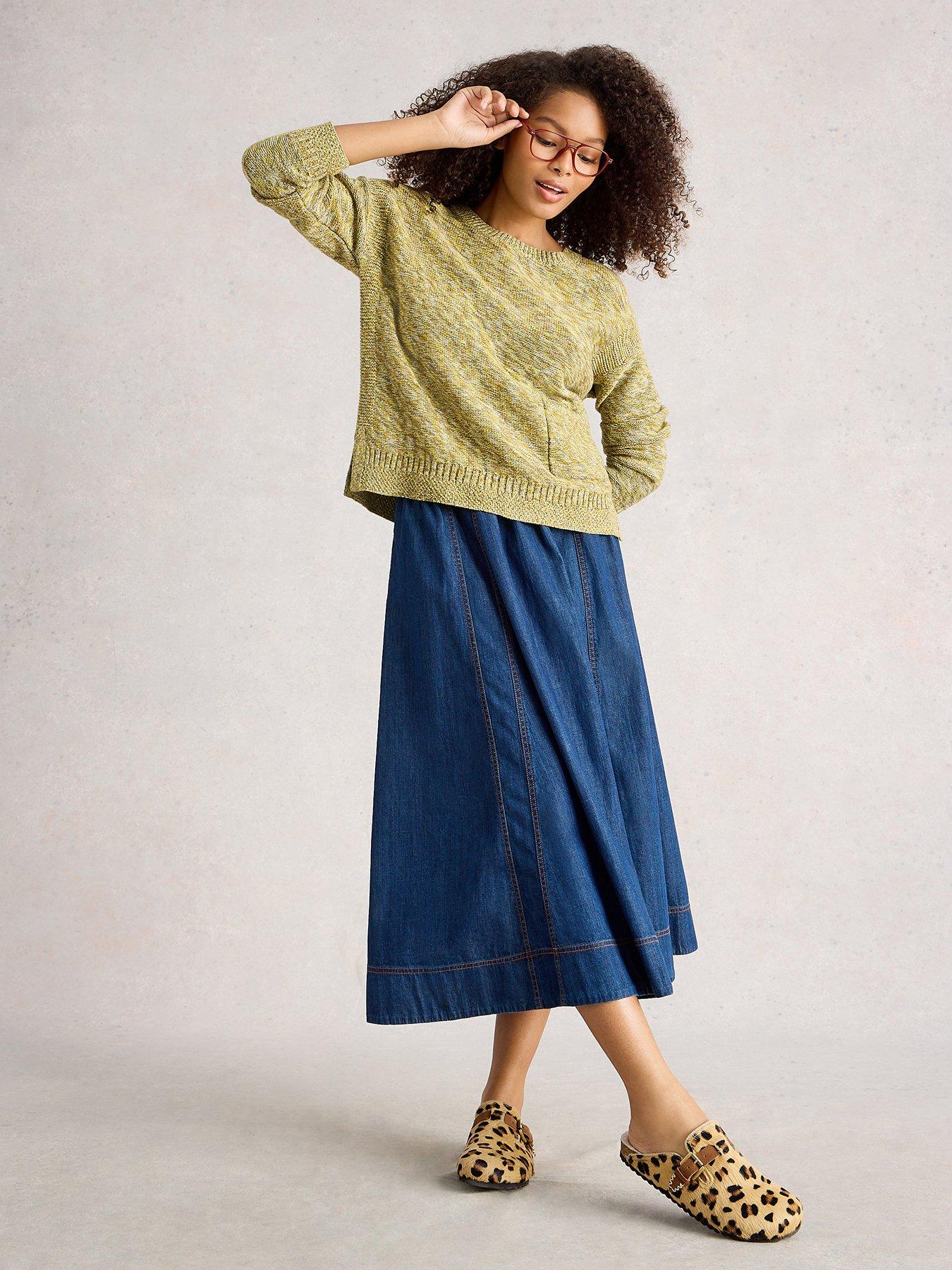 Image 3 of 6 of White Stuff Victoria Jumper - Chartreuse