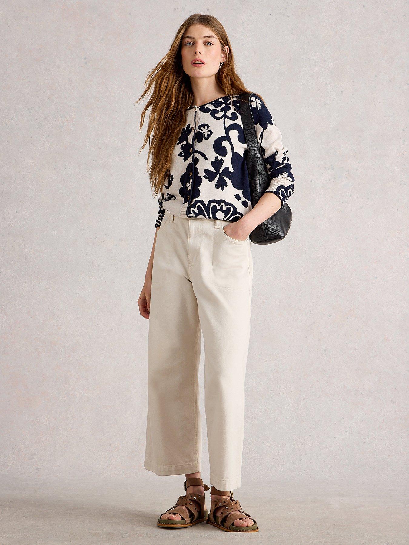 Image 3 of 6 of White Stuff Lulu Print Cardi - Beige