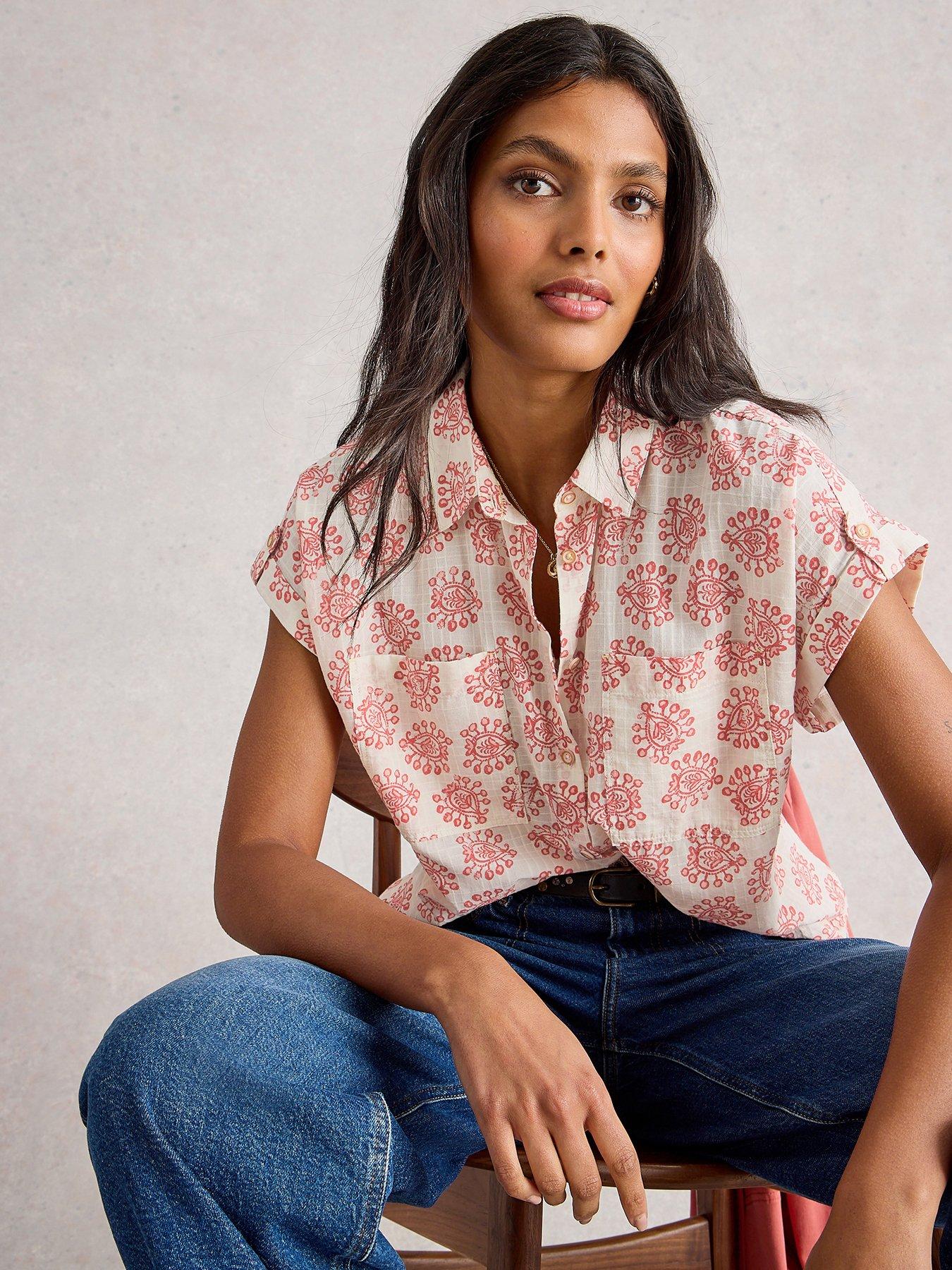 undefined Ellie Cotton Shirt - White