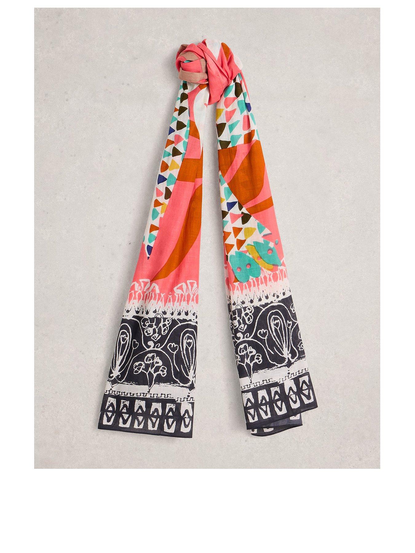 undefined Callie Printed Scarf - Pink