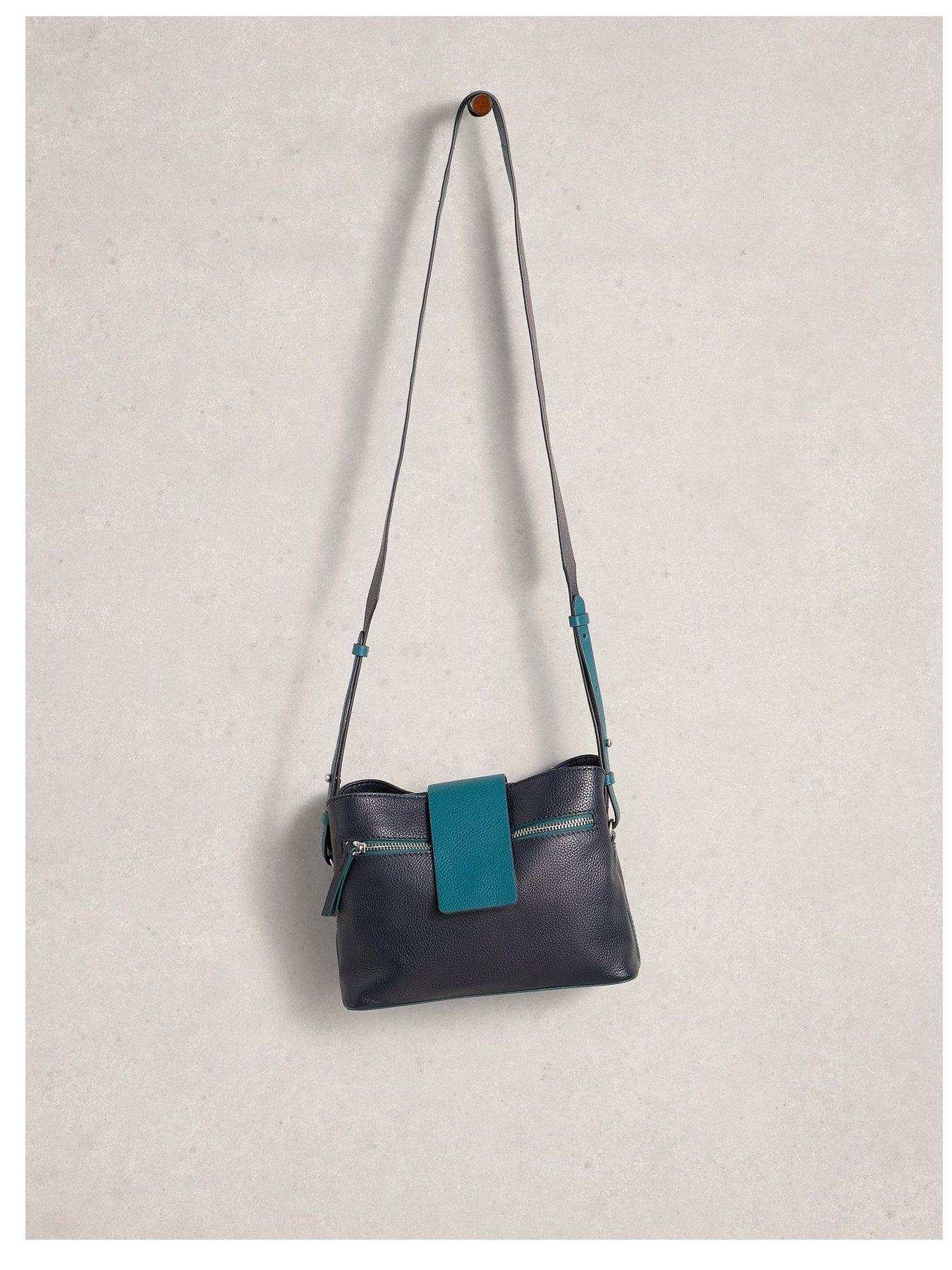 undefined Tabby Leather Crossbody - Navy