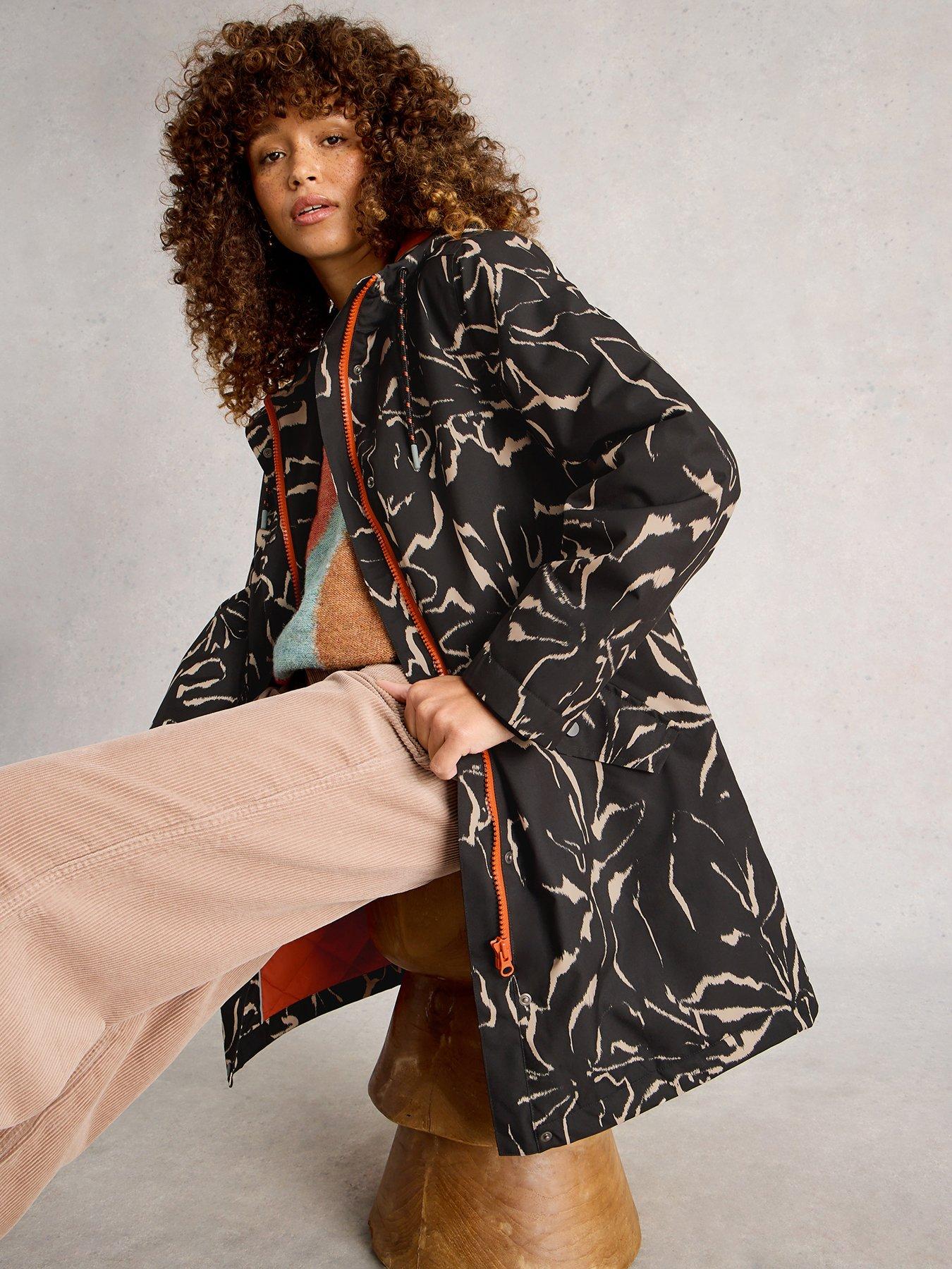 Image 1 of 6 of White Stuff Willow Waterproof Coat - Black