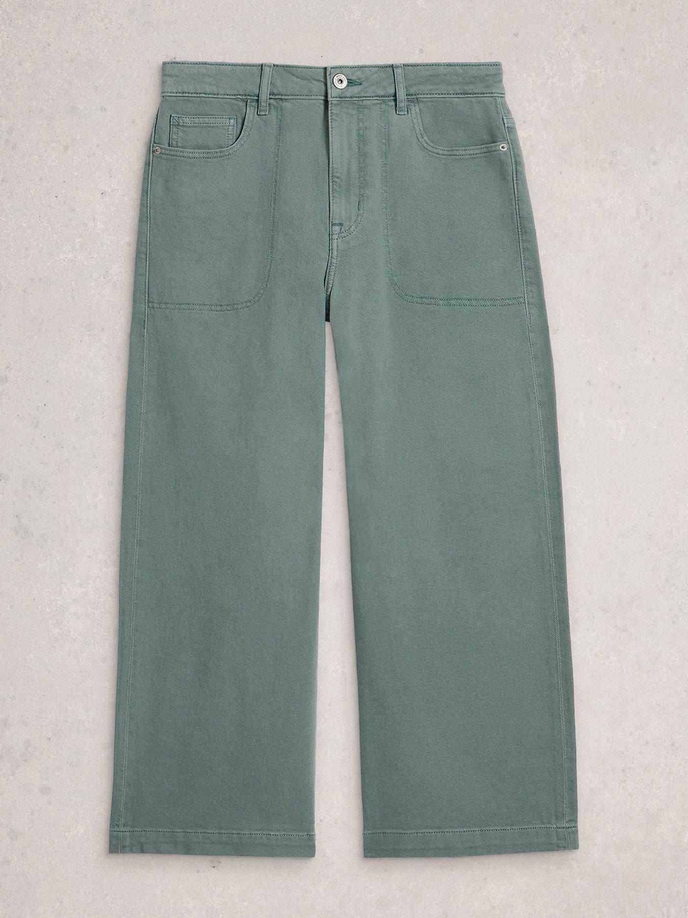 Image 5 of 6 of White Stuff Tia Wide Leg Crop Jean - Blue