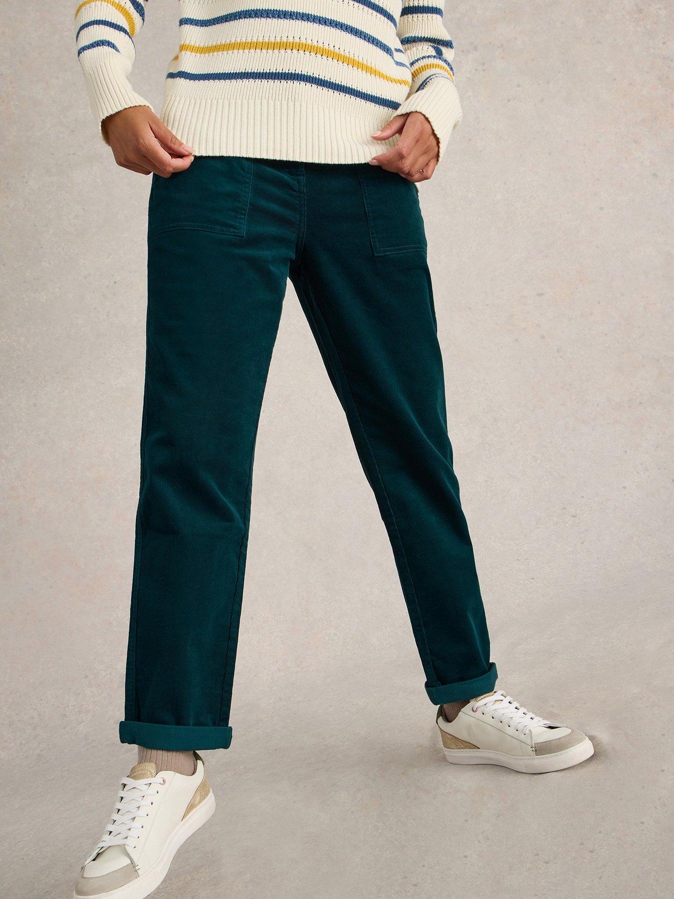 White Stuff Twister Cord Trouser - Green