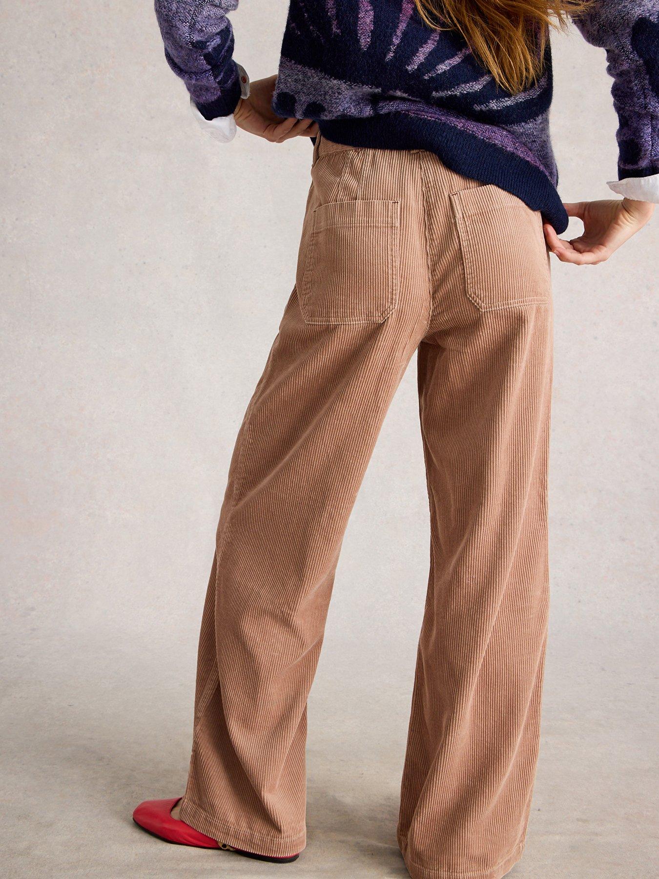 Image 2 of 6 of White Stuff Belle Cord Wide Leg Trouser - Beige