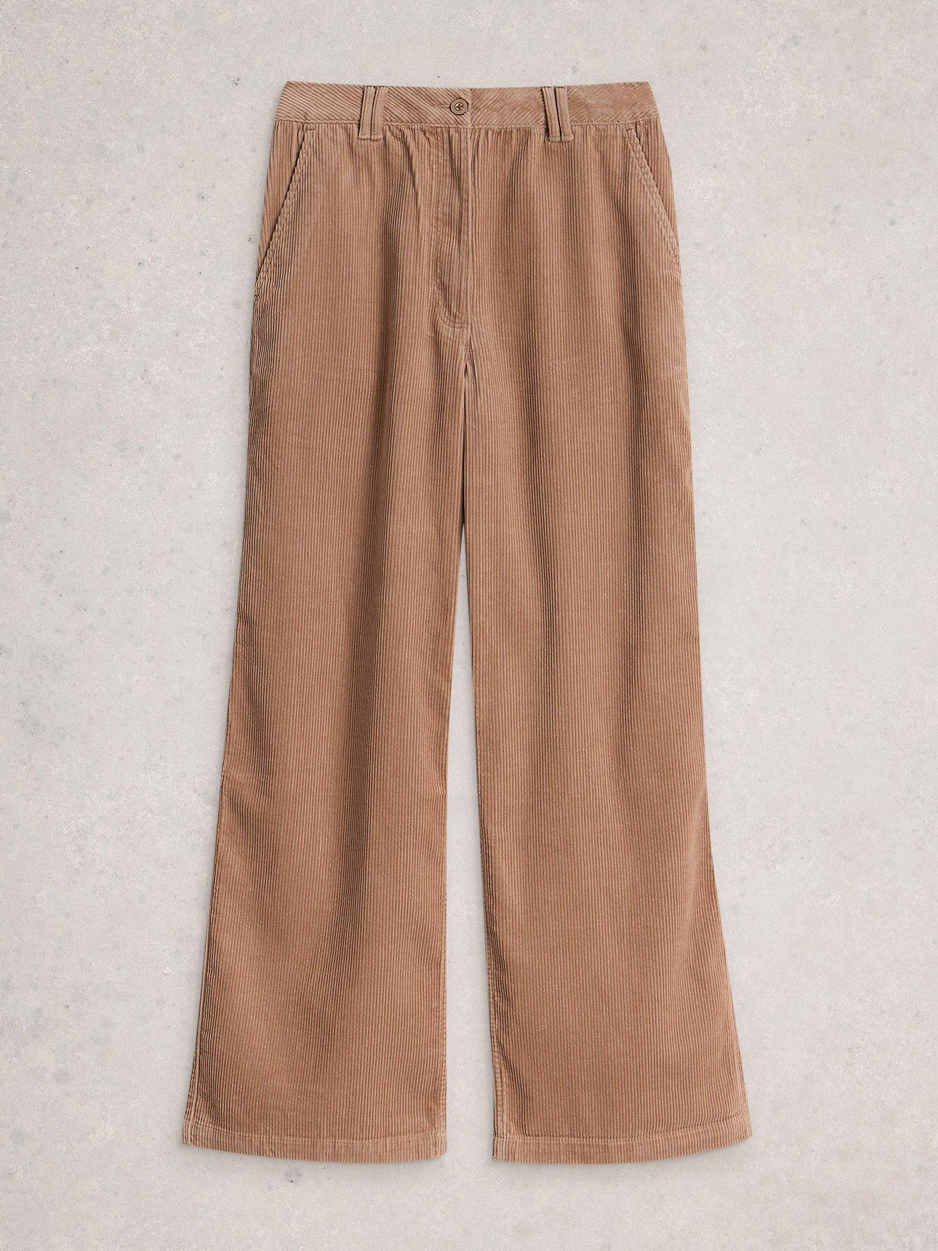 Image 5 of 6 of White Stuff Belle Cord Wide Leg Trouser - Beige