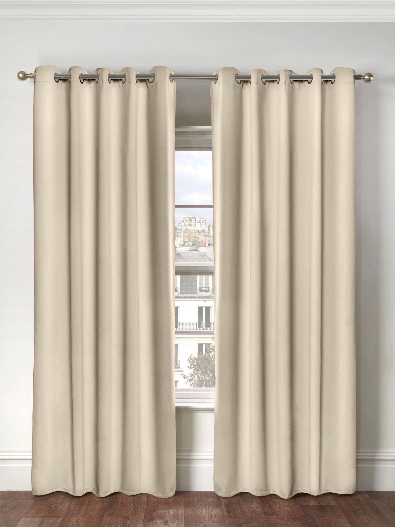 Very Home Woven Blackout Eyelet Curtains 46x54