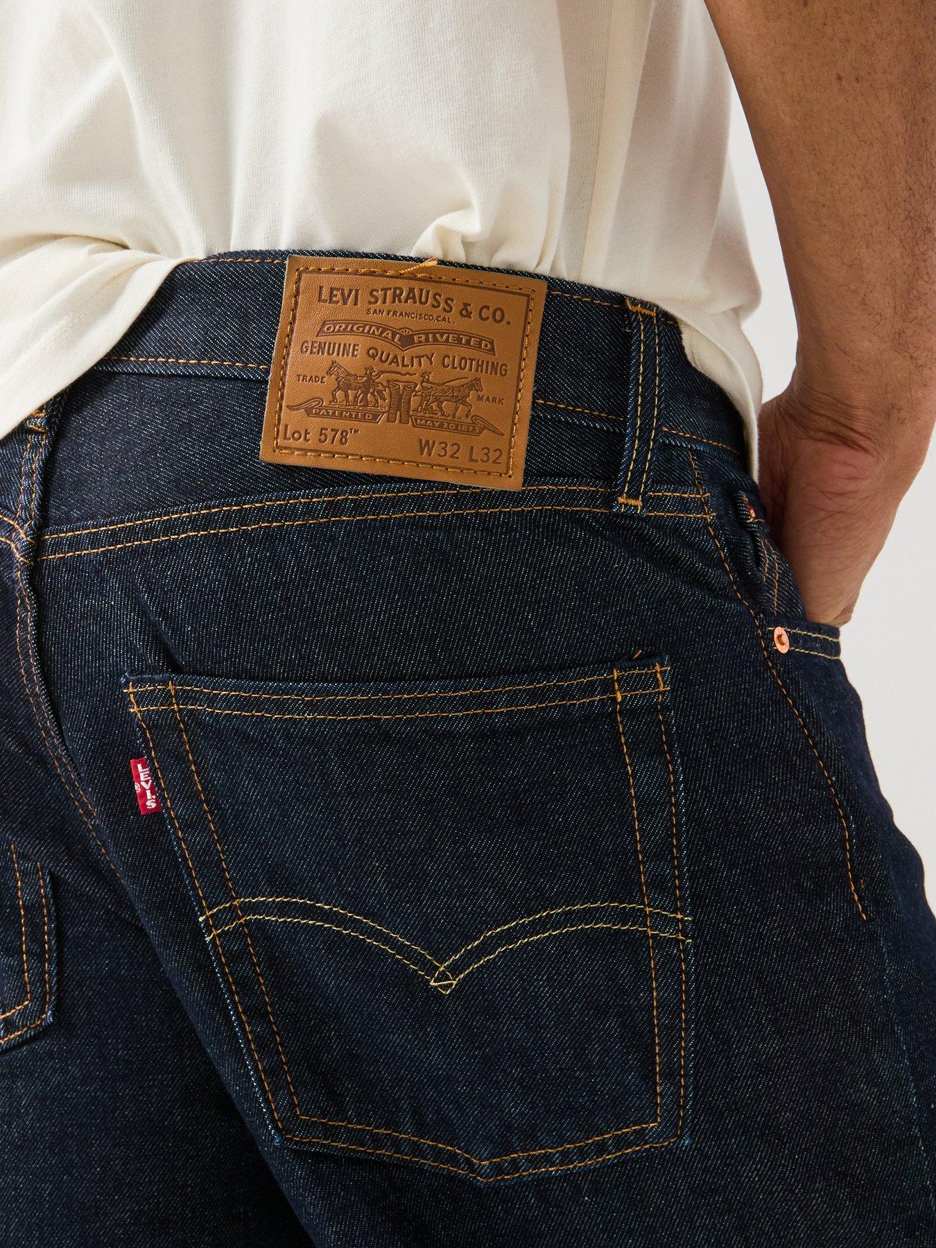 Levi's 578 Baggy Loose Fit Jeans Good As New Rinse T2 Dark