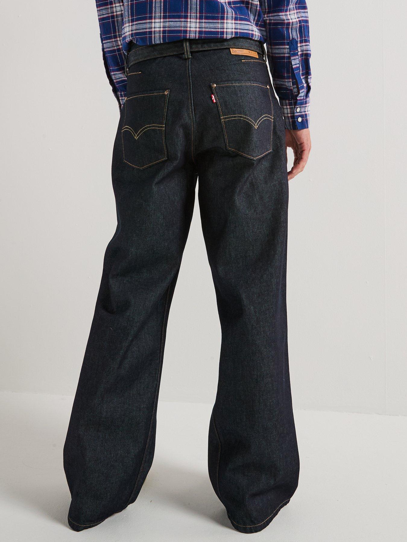 Image 2 of 6 of Levi's Twisted Baggy Fit Jeans - Twist And Sew - Black