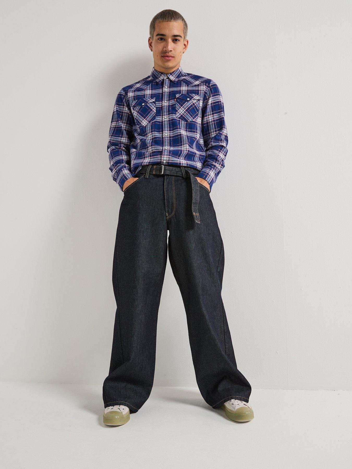 Image 3 of 6 of Levi's Twisted Baggy Fit Jeans - Twist And Sew - Black
