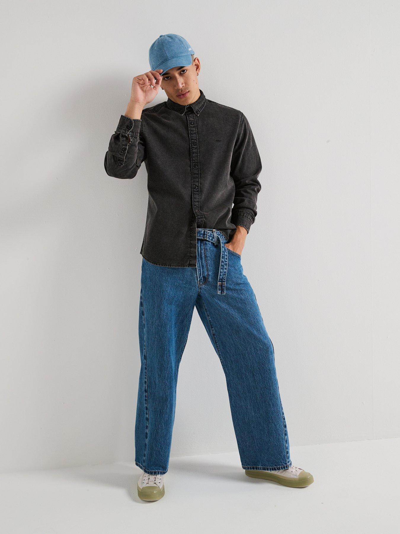 Image 1 of 6 of Levi's Twisted Baggy Fit Jeans - Let's Do The Twist - Blue