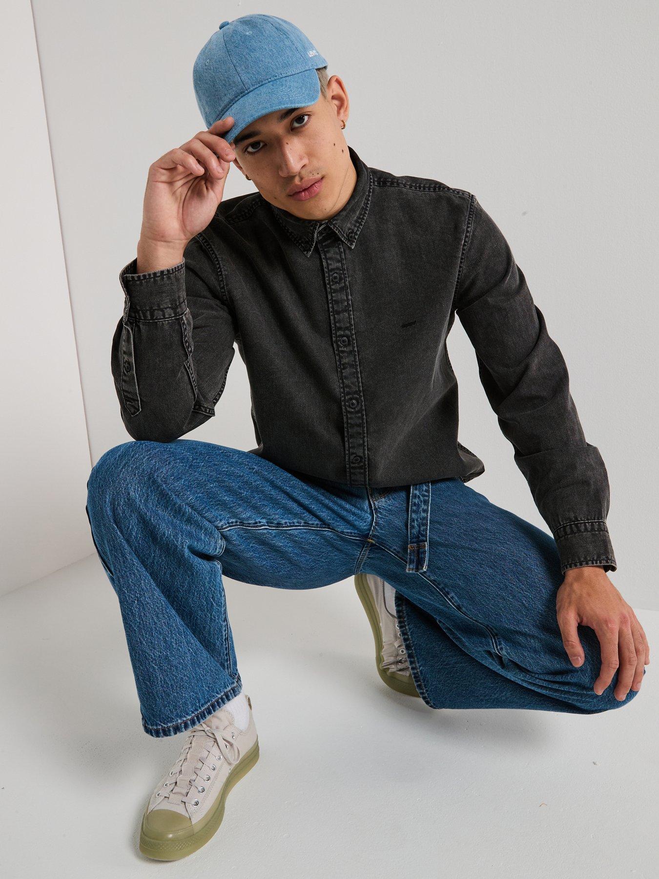 Image 4 of 6 of Levi's Twisted Baggy Fit Jeans - Let's Do The Twist - Blue