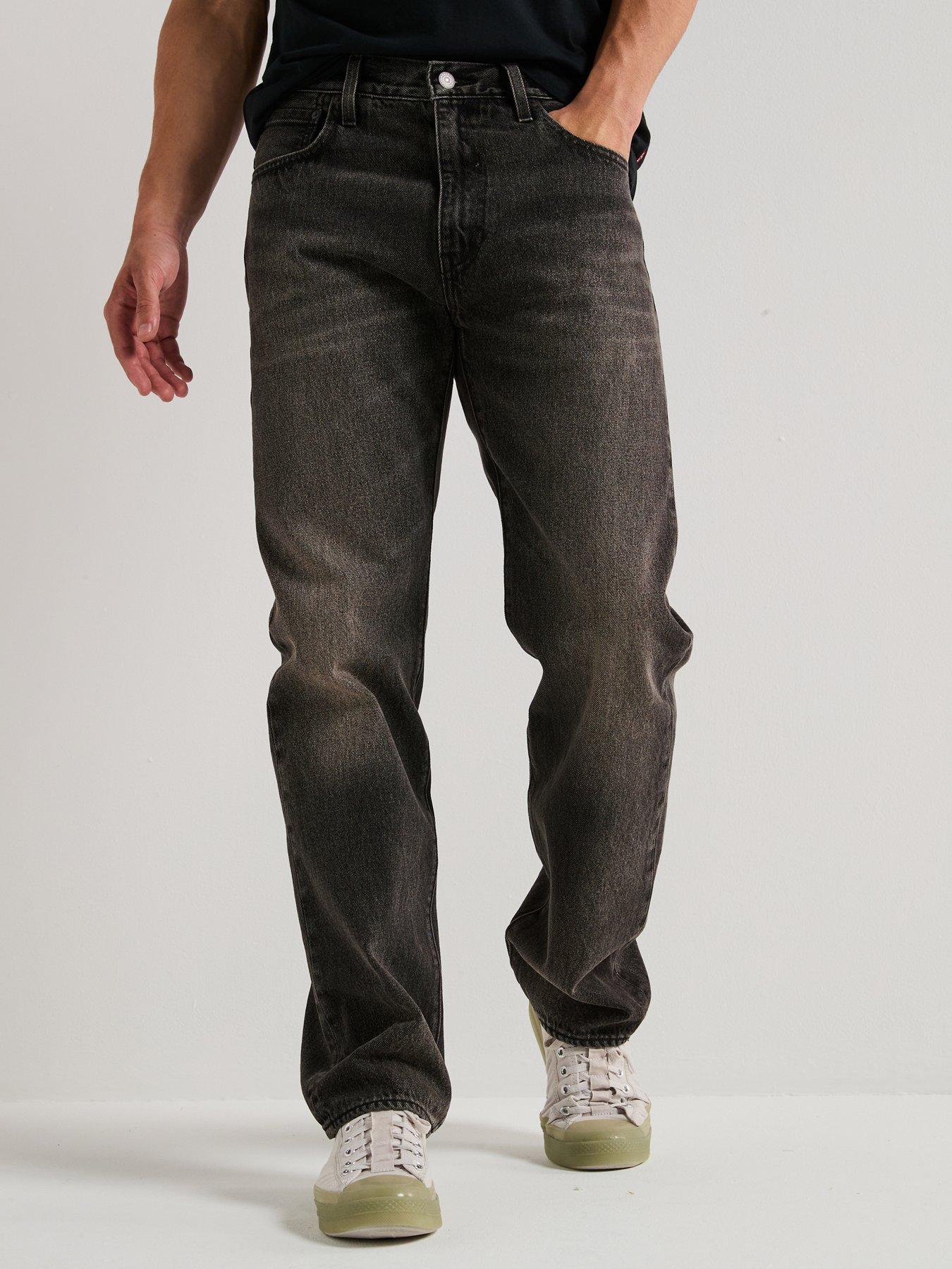 undefined Levi's 555 Relaxed Straight Fit Jeans - Back On The Block - Grey