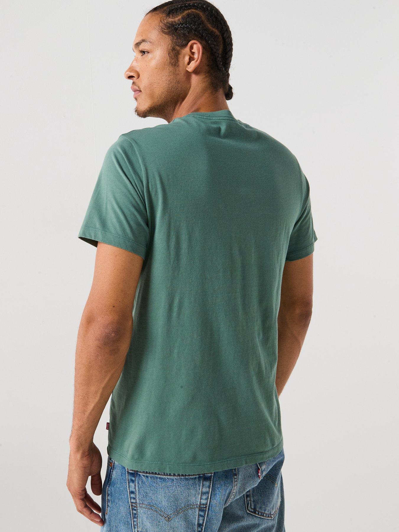Image 2 of 4 of Levi's Levis Graphic Chest Print Crew Neck Short Sleeve T-shirt - Green