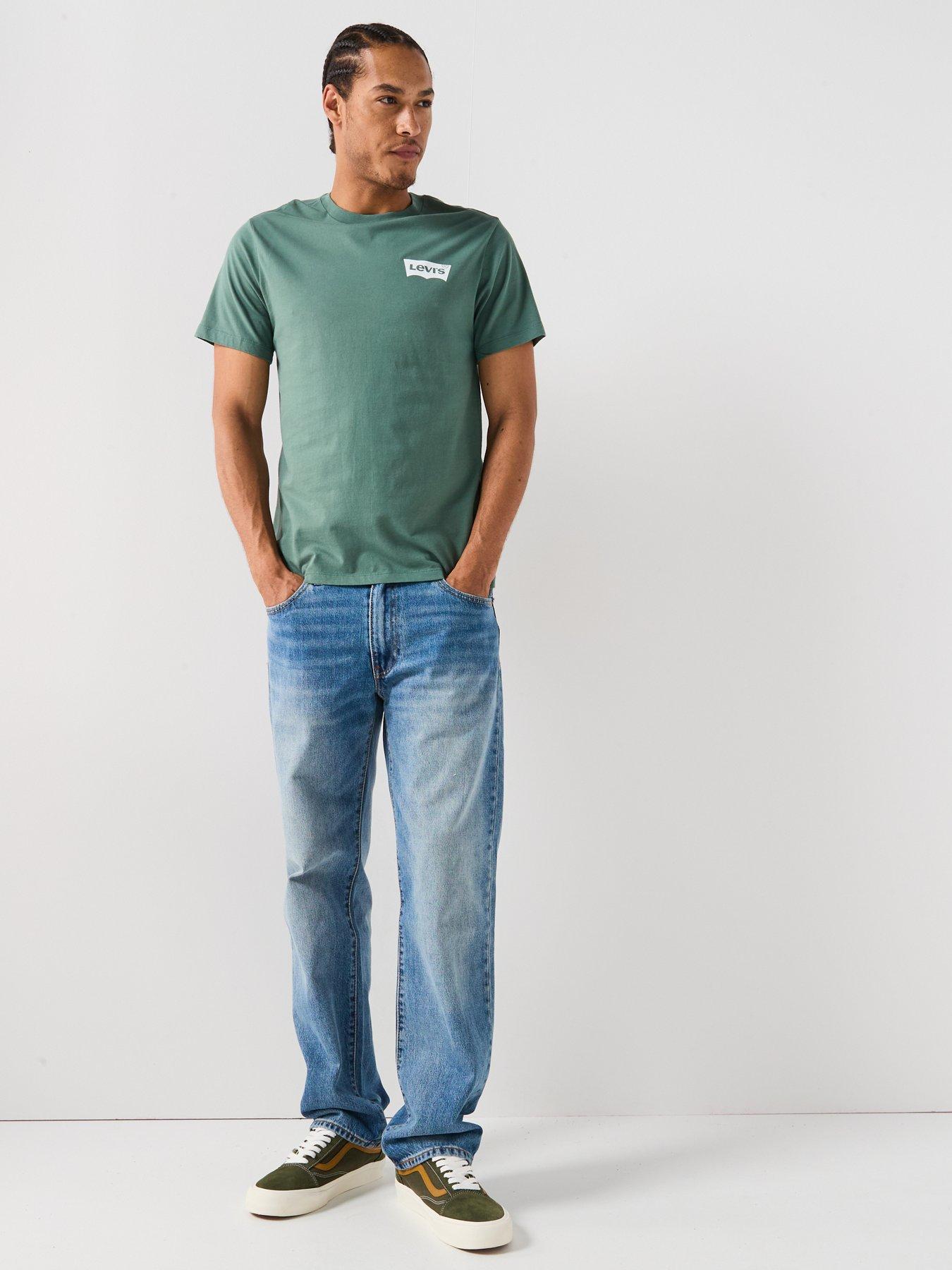 Image 3 of 4 of Levi's Levis Graphic Chest Print Crew Neck Short Sleeve T-shirt - Green