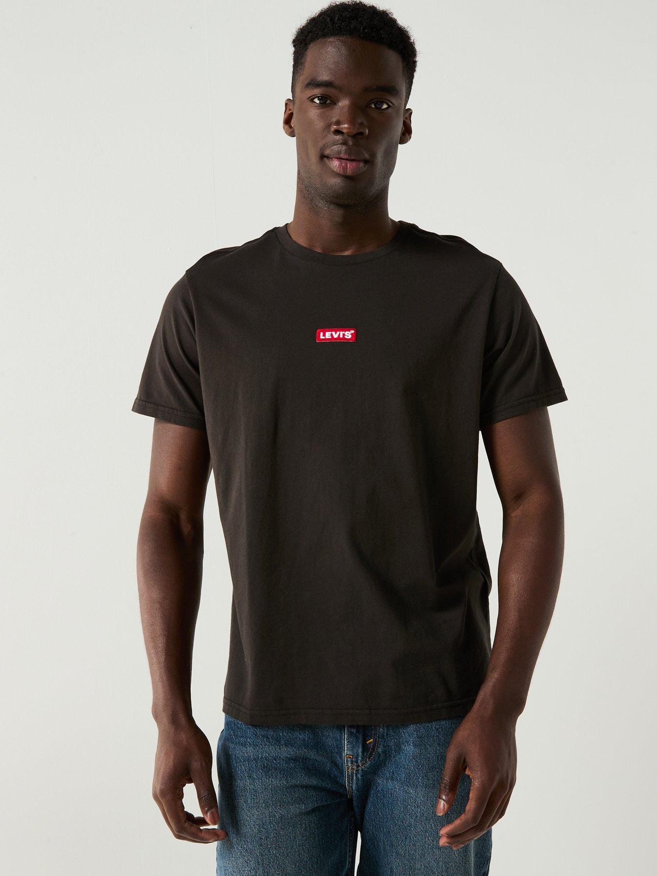 undefined Relaxed Fit Logo Tab Short Sleeve T-Shirt - Black