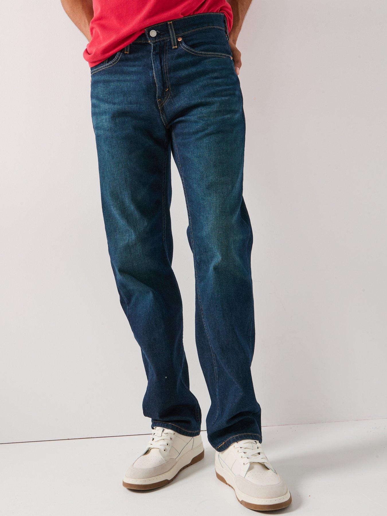 Image 1 of 6 of Levi's 505 Regular Fit Jeans - Field Work - Dark Blue