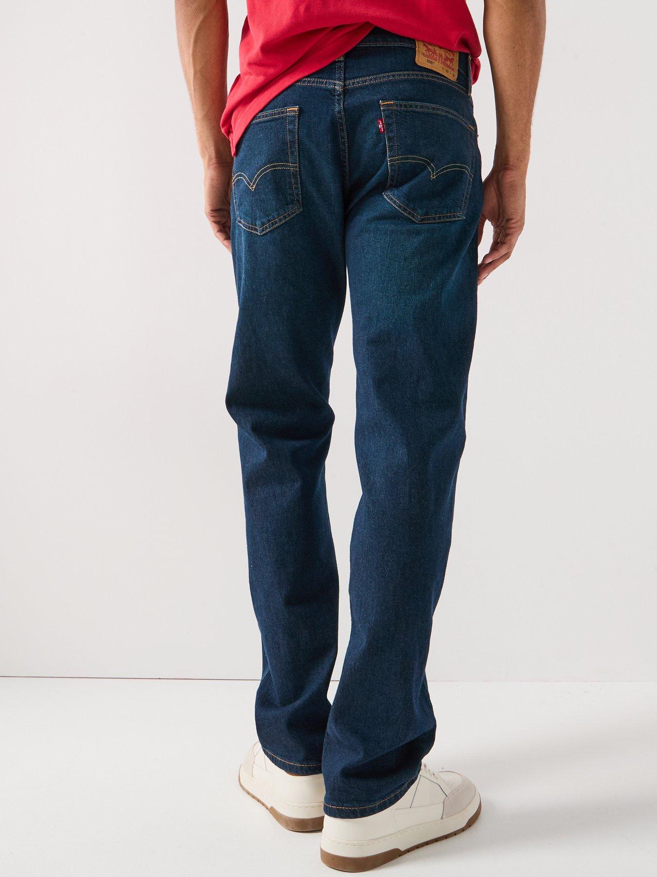 Image 2 of 6 of Levi's 505 Regular Fit Jeans - Field Work - Dark Blue