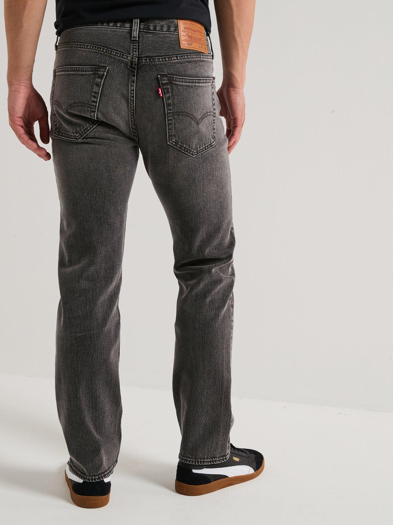 Image 2 of 6 of Levi's 501 Levis Original Straight Fit Jeans - Madison Zone - Grey