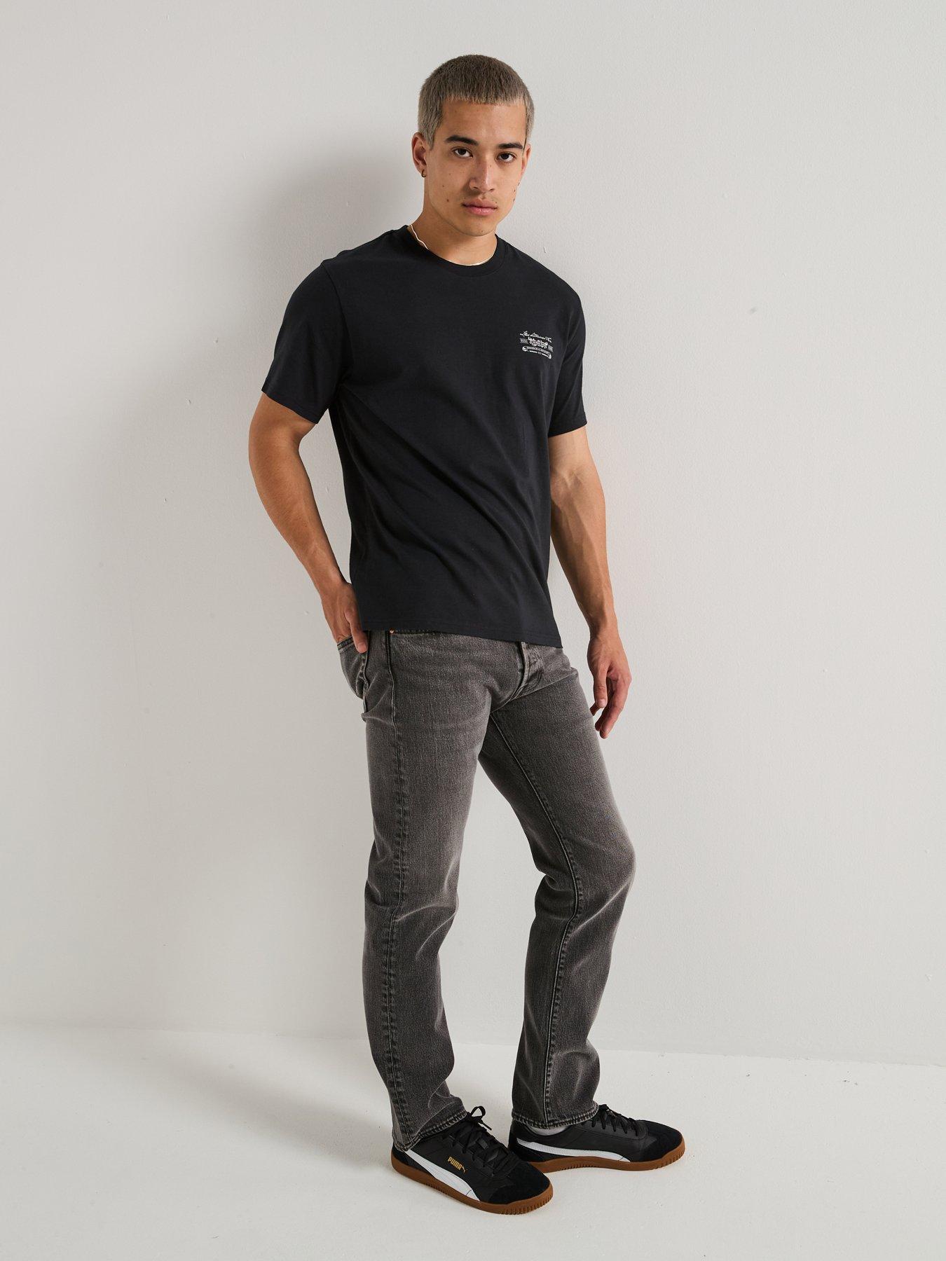 Image 3 of 6 of Levi's 501 Levis Original Straight Fit Jeans - Madison Zone - Grey