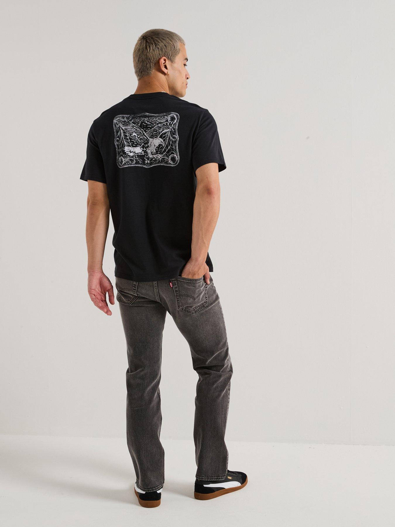 Image 5 of 6 of Levi's 501 Levis Original Straight Fit Jeans - Madison Zone - Grey