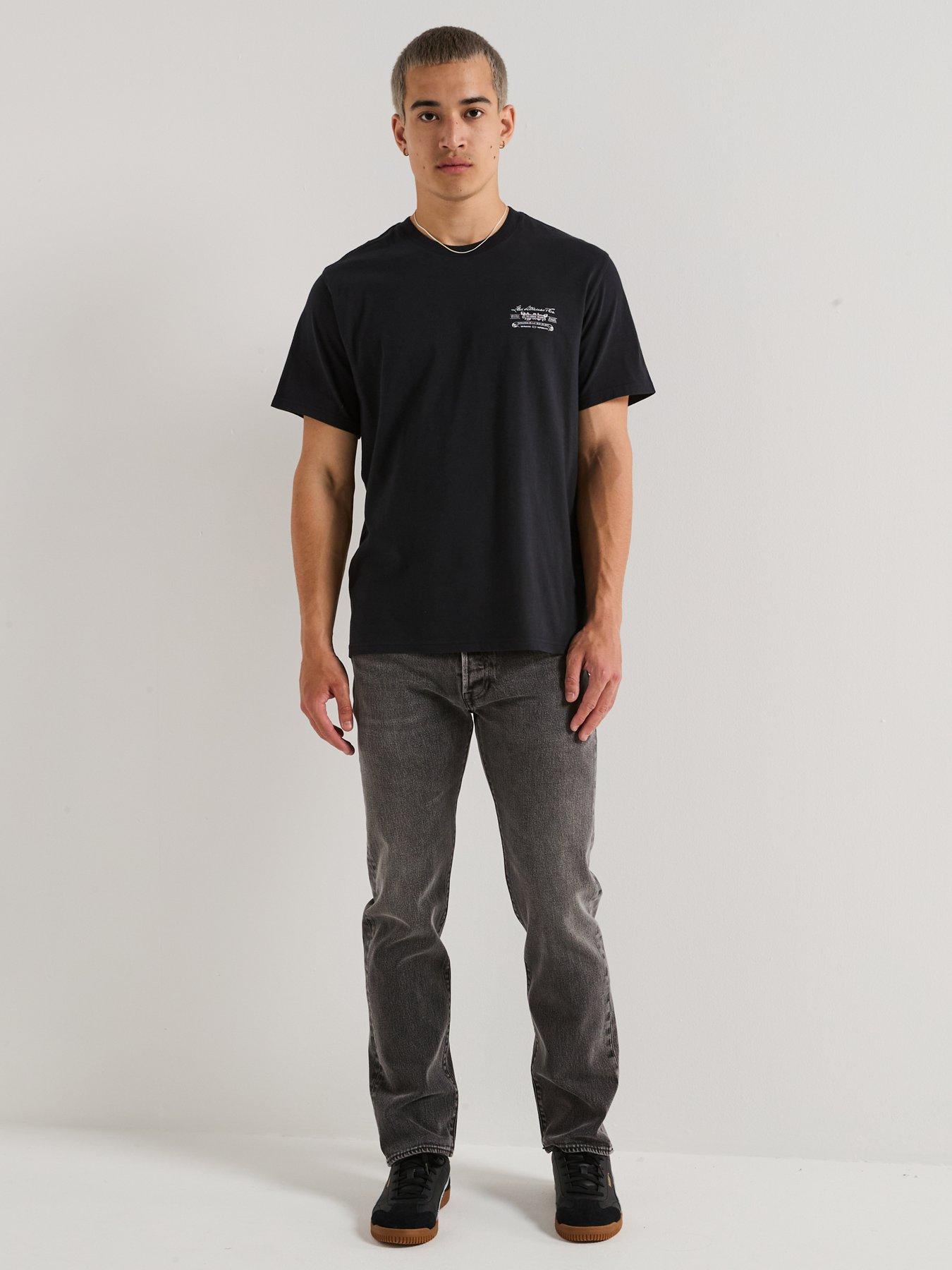 Image 6 of 6 of Levi's 501 Levis Original Straight Fit Jeans - Madison Zone - Grey
