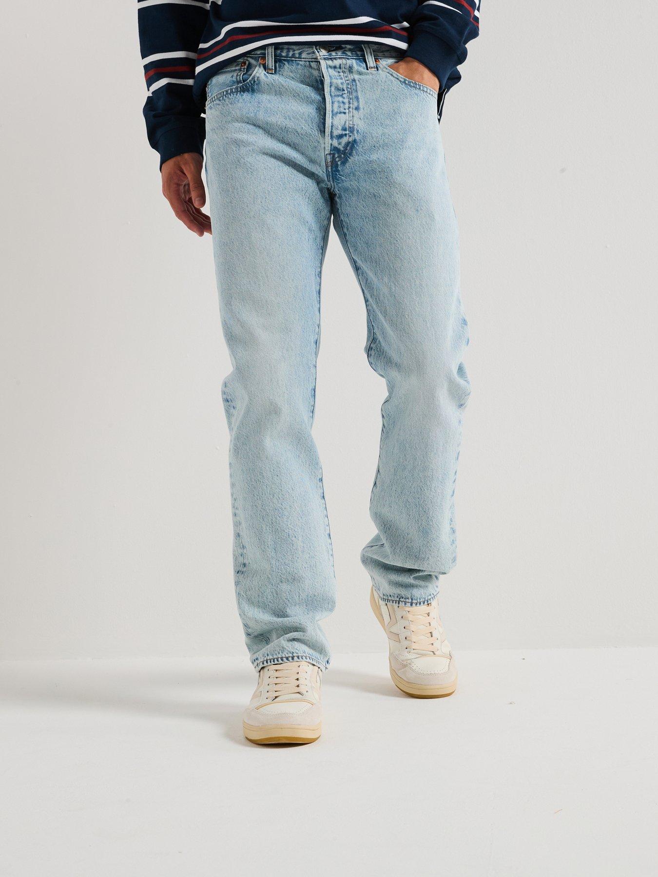 Levi's 501 Original Straight Fit Solucell Jeans: Brightside - Light Blue