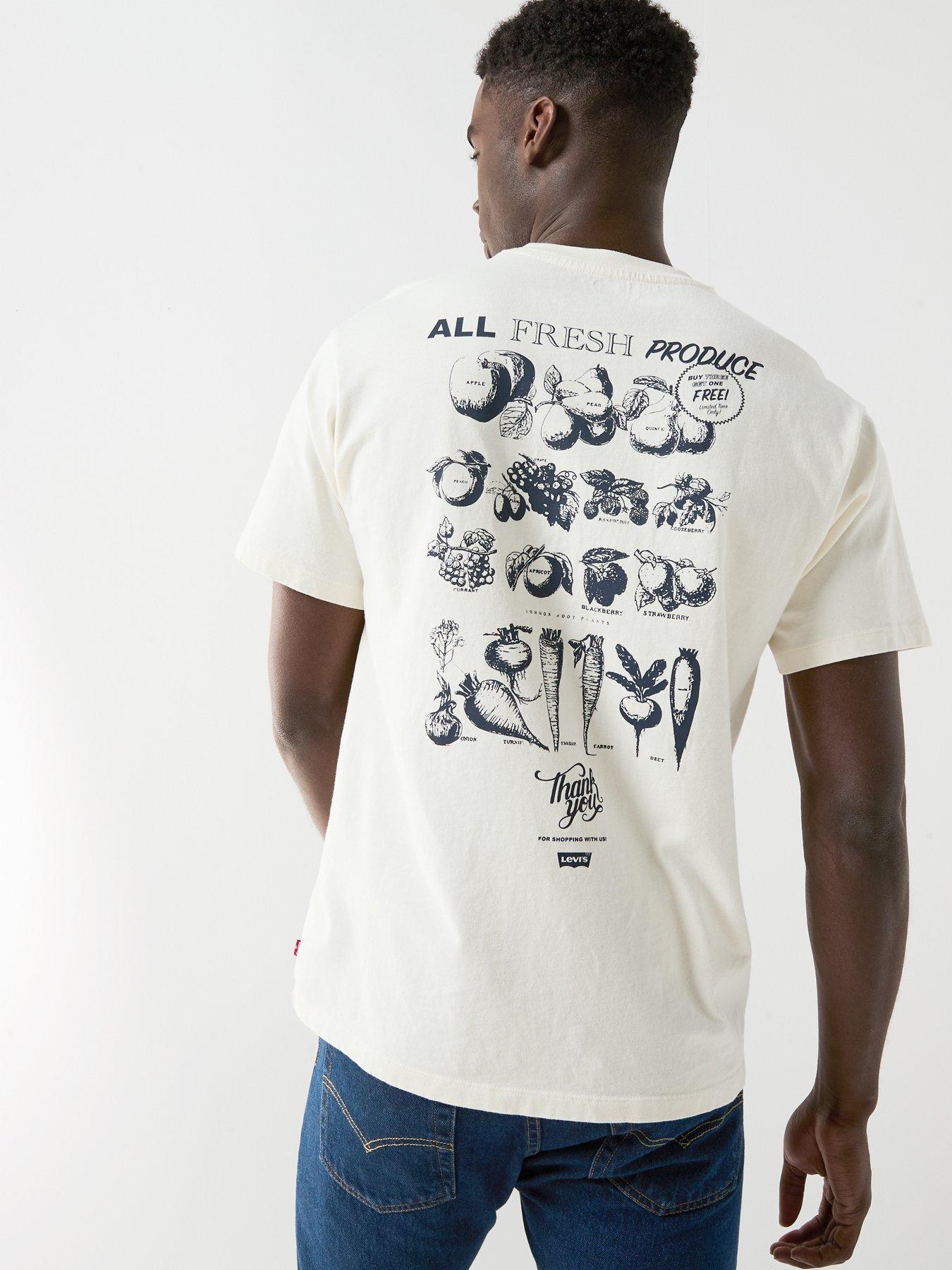 Levi's Vintage Fit Graphic Back Print Short Sleeve T-Shirt- White