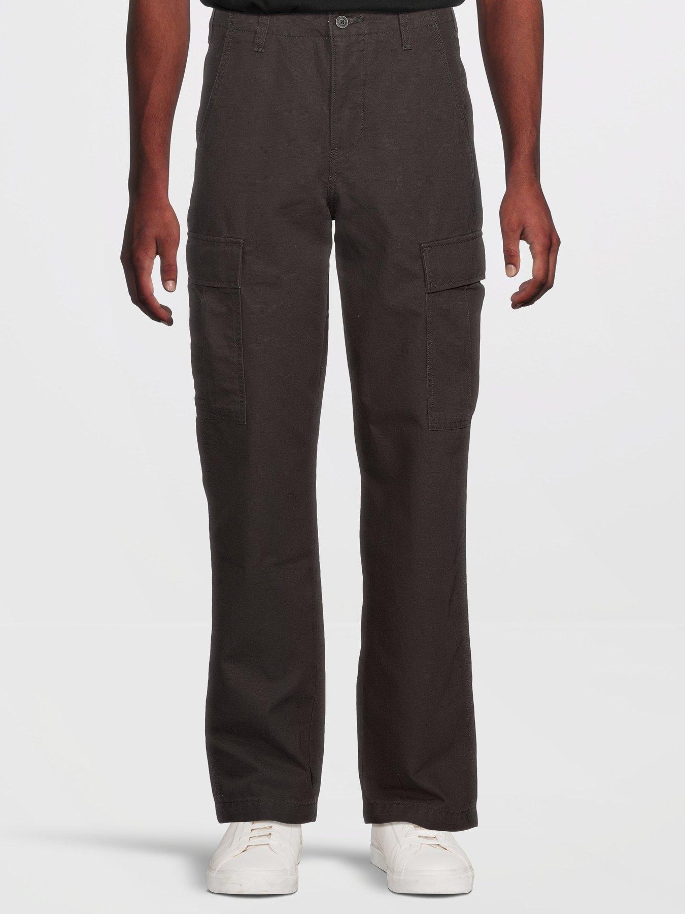 Levi's XX Straight Leg Cargo Trousers, Black, Size 34, Men