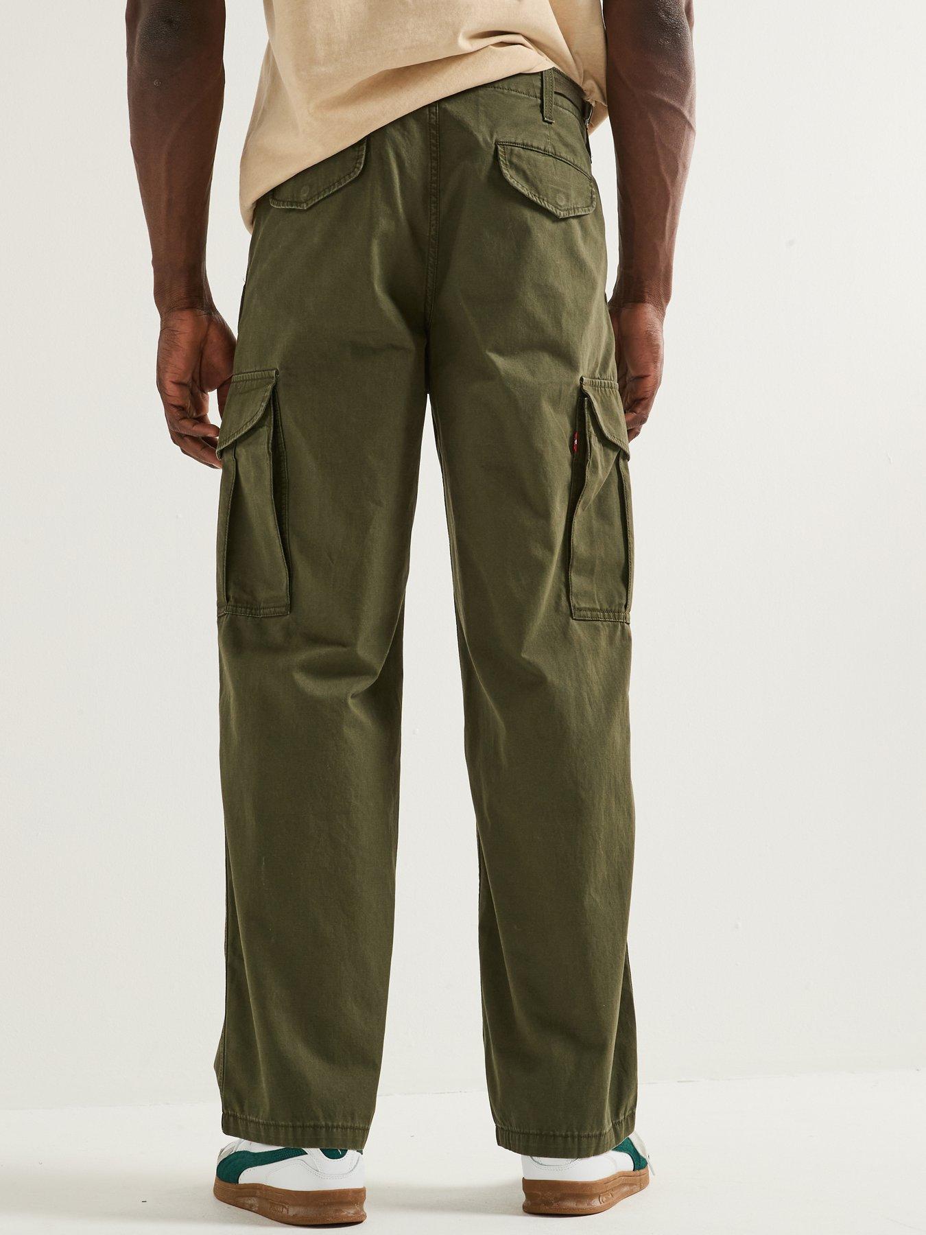 Image 2 of 6 of Levi's XX Baggy Fit Cargo Trousers- Brown - Green