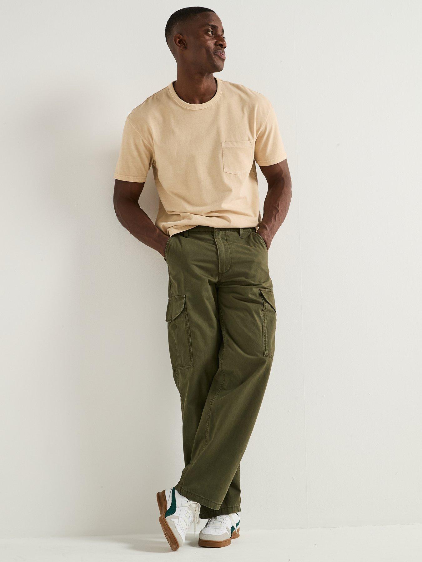 Image 5 of 6 of Levi's XX Baggy Fit Cargo Trousers- Brown - Green