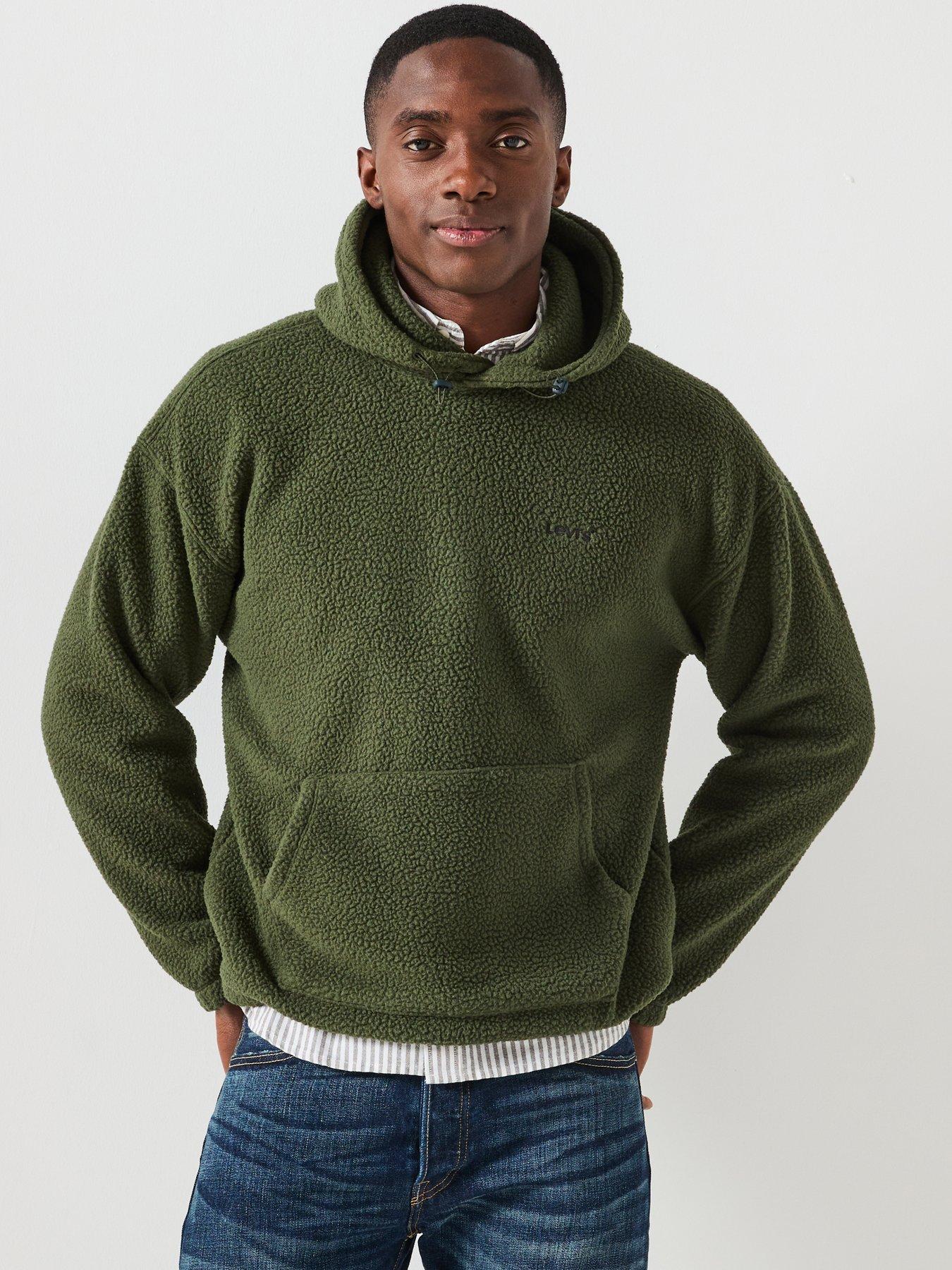 Levi'S Cozy Up Sherpa Pullover Hoodie - Green - Image 3