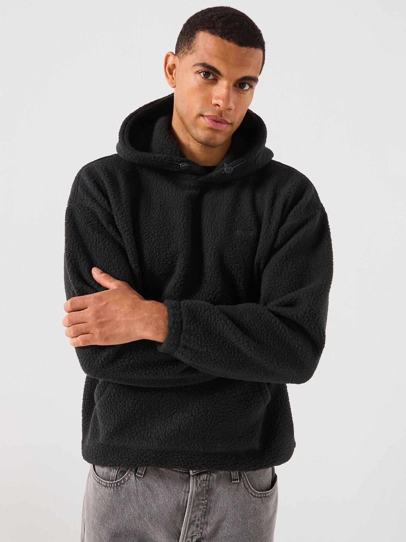 Levi's Cosy Sherpa Logo Hoodie - Black