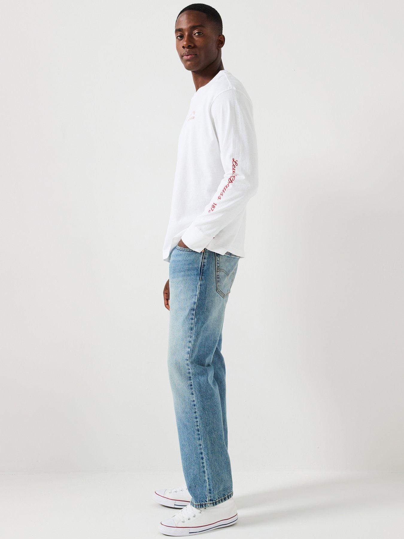 Image 5 of 5 of Levi's 555 '96 Relaxed Straight Fit Jeans - My Other Life - Light Blue