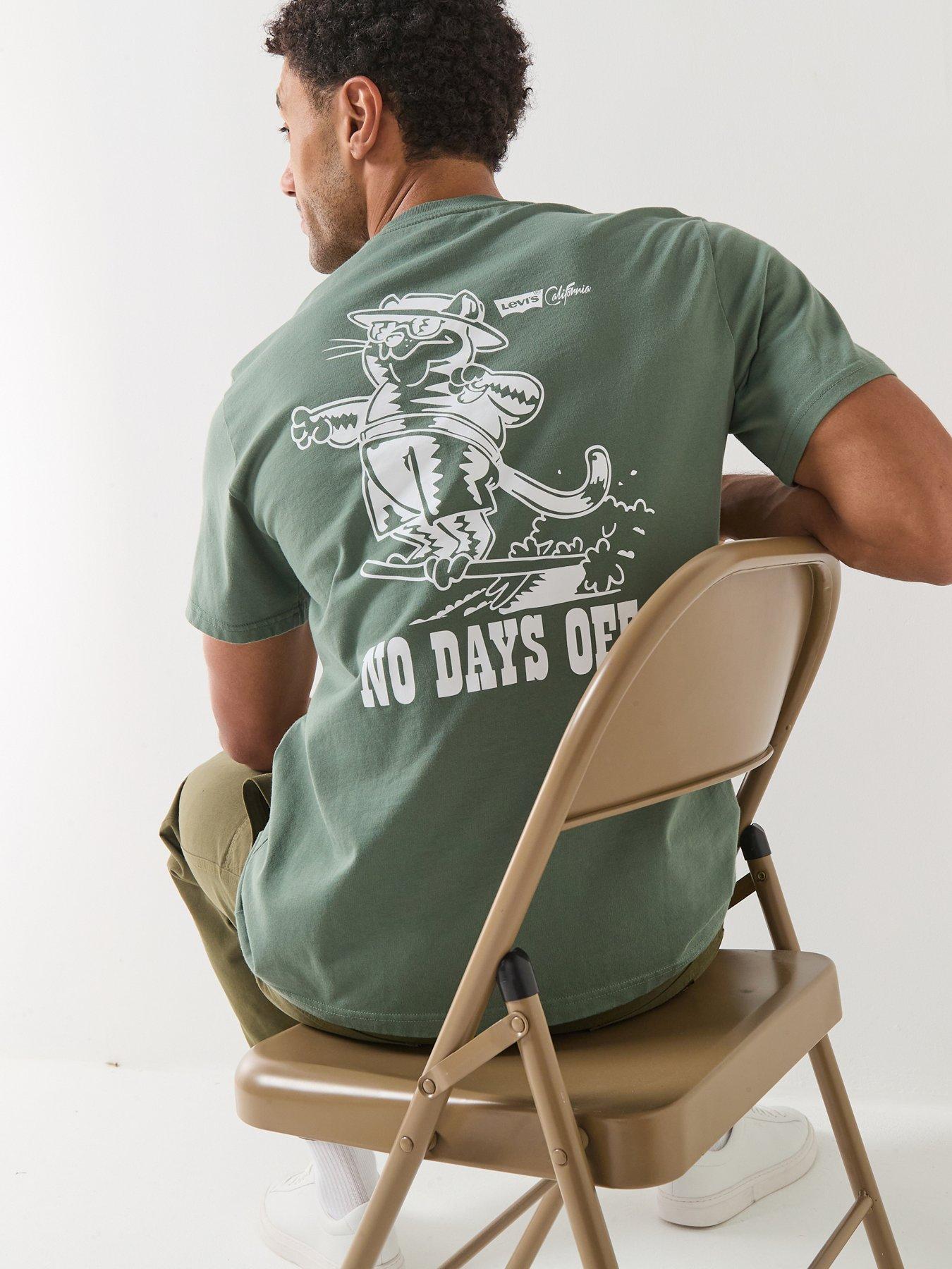 Levi's Levis Relaxed Fit Animal Humor Back Graphic T-shirt - Dark Green