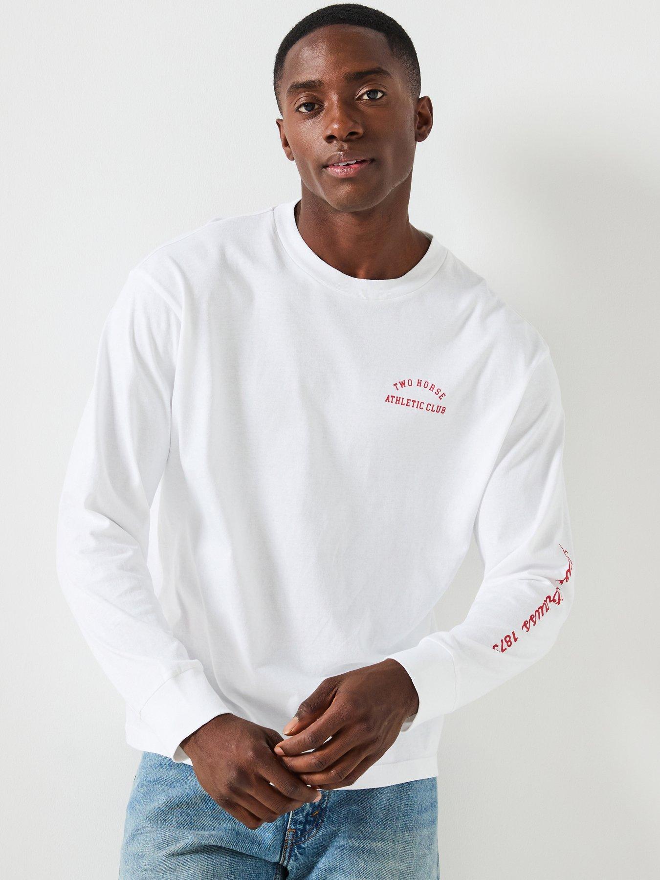 T-shirt Homme INSIDE Blanc Avec Imprimé Graphique - Taille L, Coton, Manches Courtes