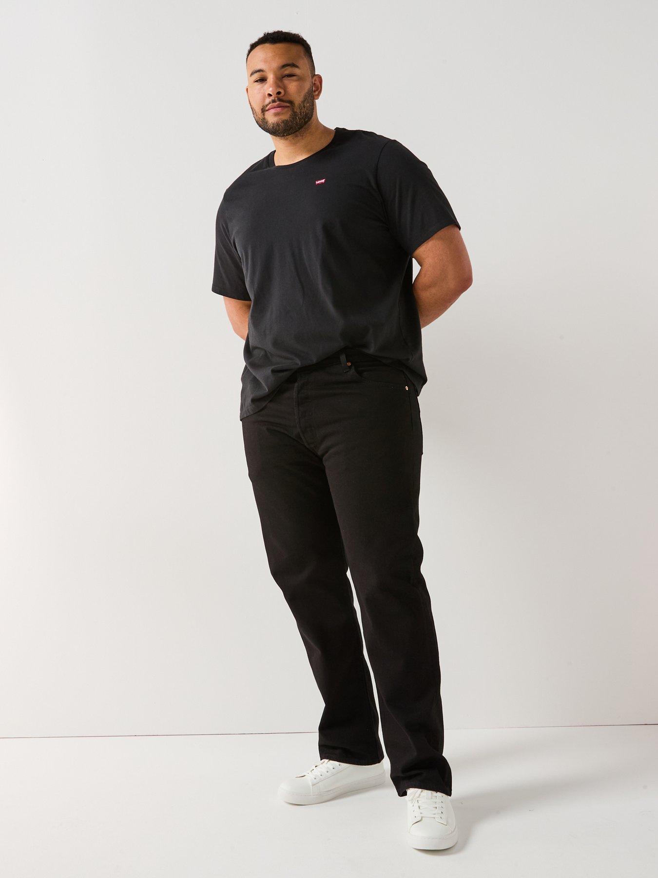 Image 3 of 4 of Levi's Levi's501 Big &amp; Tall Original Straight Fit Jeans: Listless - Black